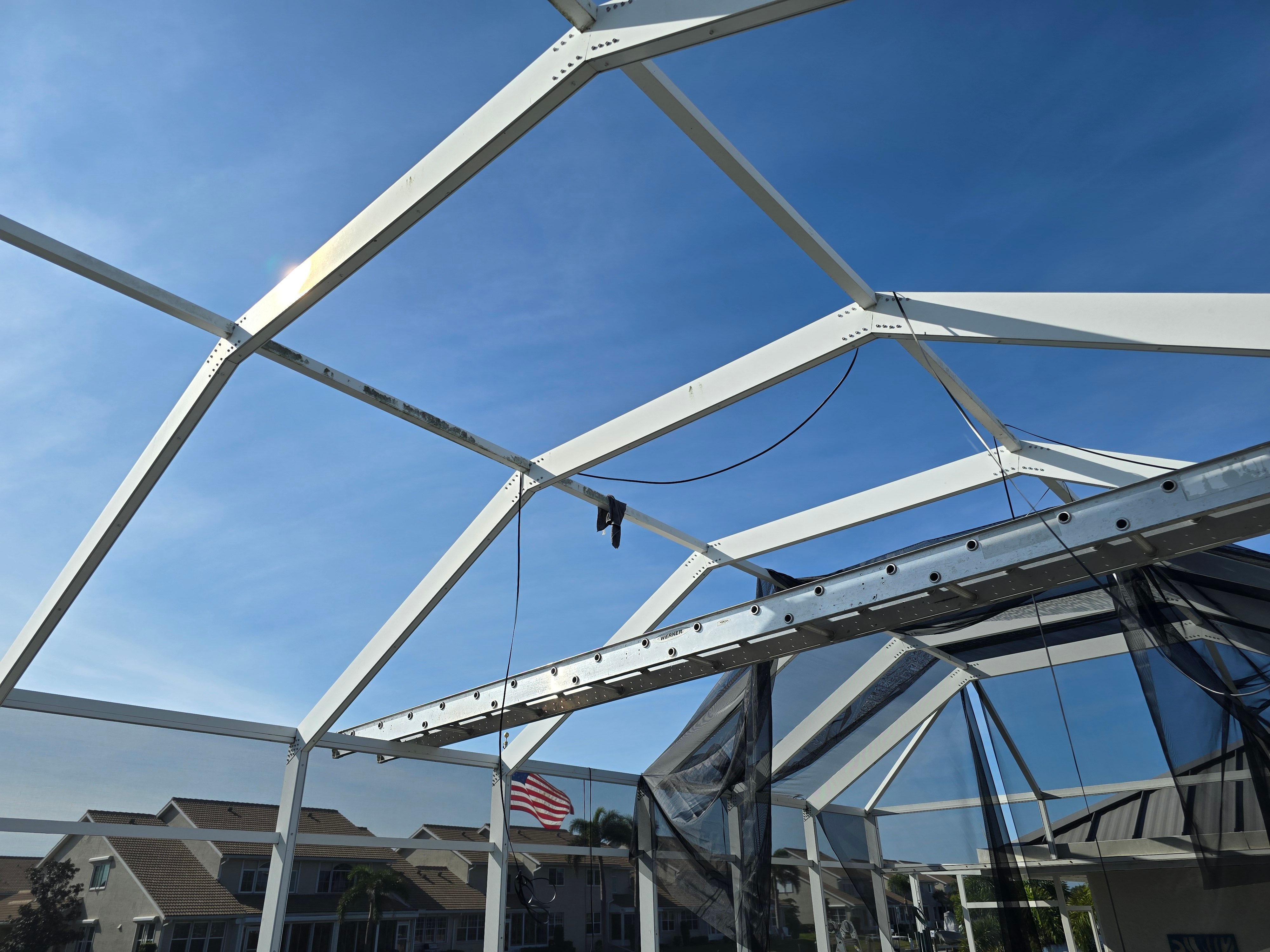 Rescreen of Pool Cage by Screen Experts LLC 