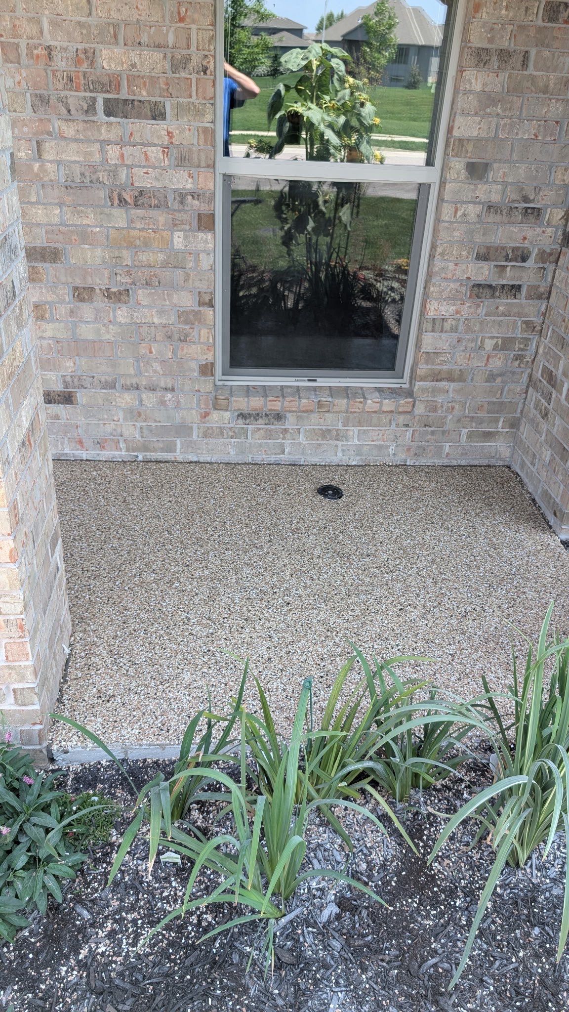 Front Porch Epoxy Coating and Garage Storage System in Shawnee by Banner Garage