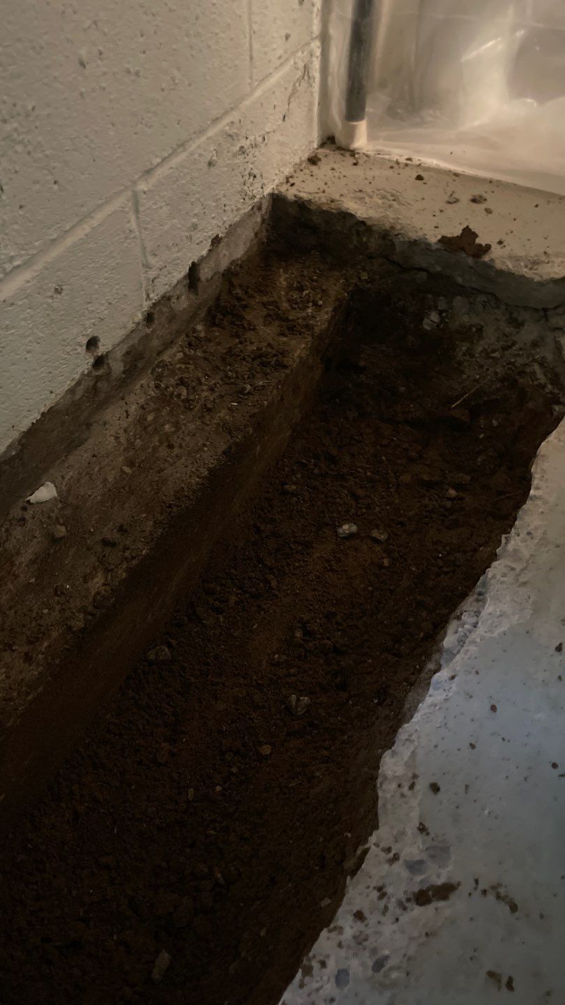 Targeted Drain Tile for Annie by Waterproofing Northeast