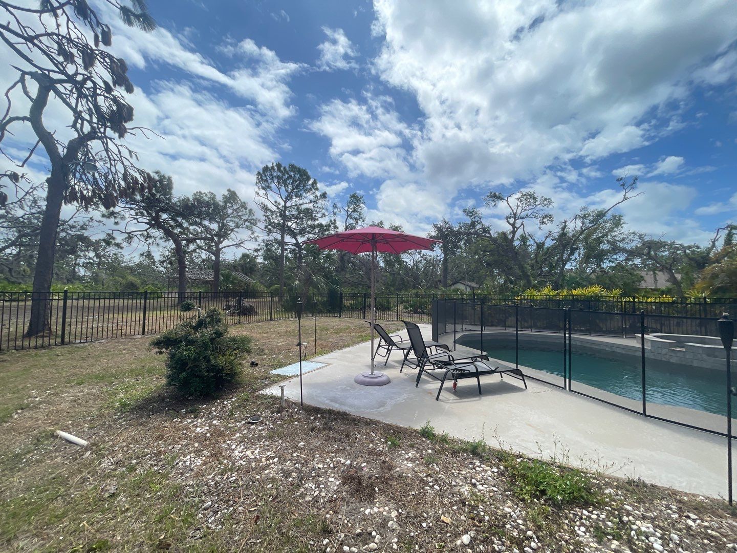 Black Aluminum 3 Rail Fence and Treated Wood Board on Board Privacy Fence  by Asap fence and gates, LLC