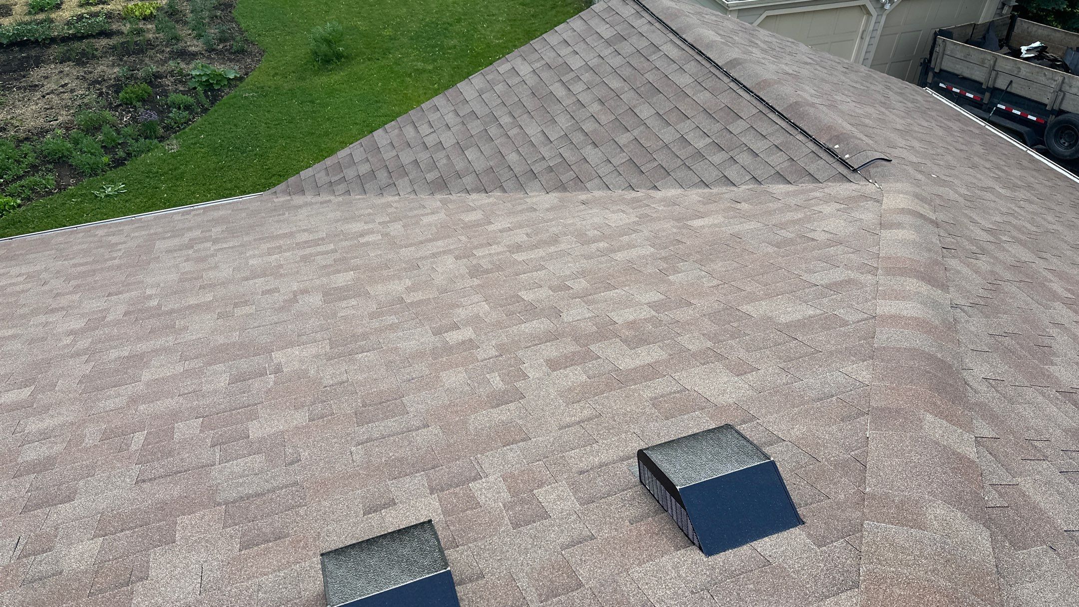 Roof replacement- Malarkey Vista color Hether by Pro Home Services Inc