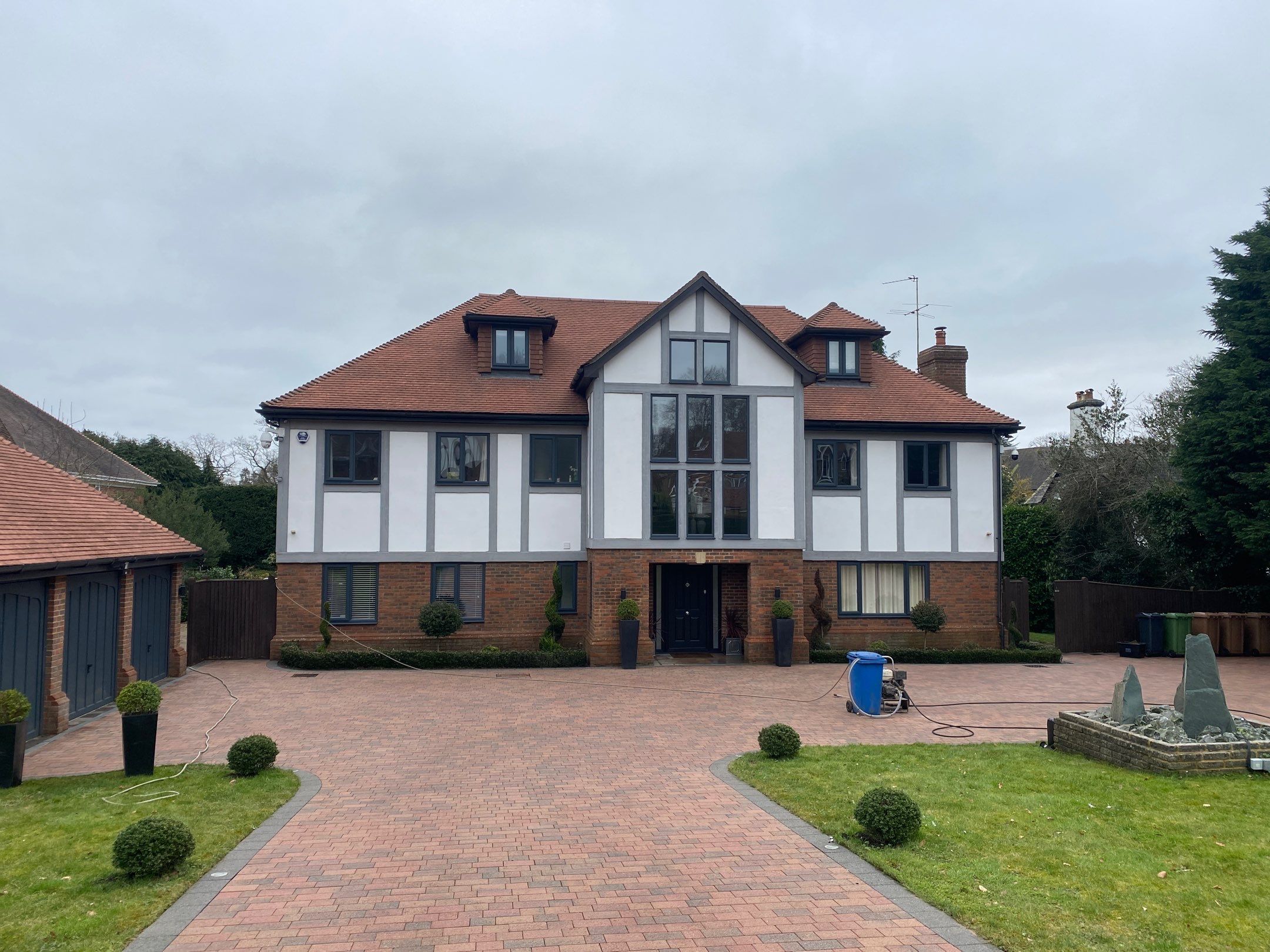 Roof and Driveway Clean using Mosmatic FSC and Biocide by Ges Exterior Cleaning ltd