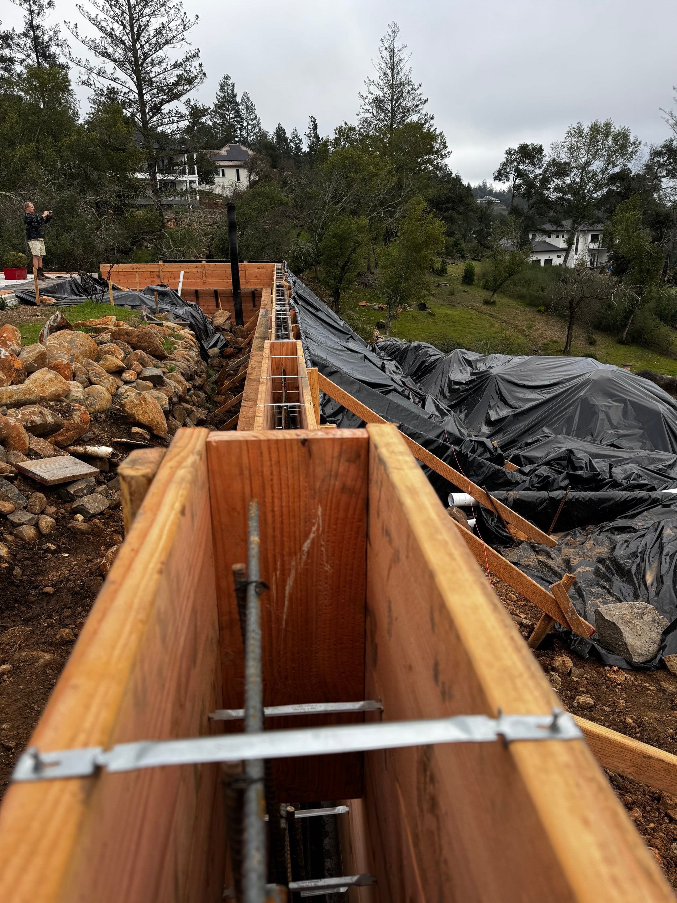 Retaining wall by JRS Construction