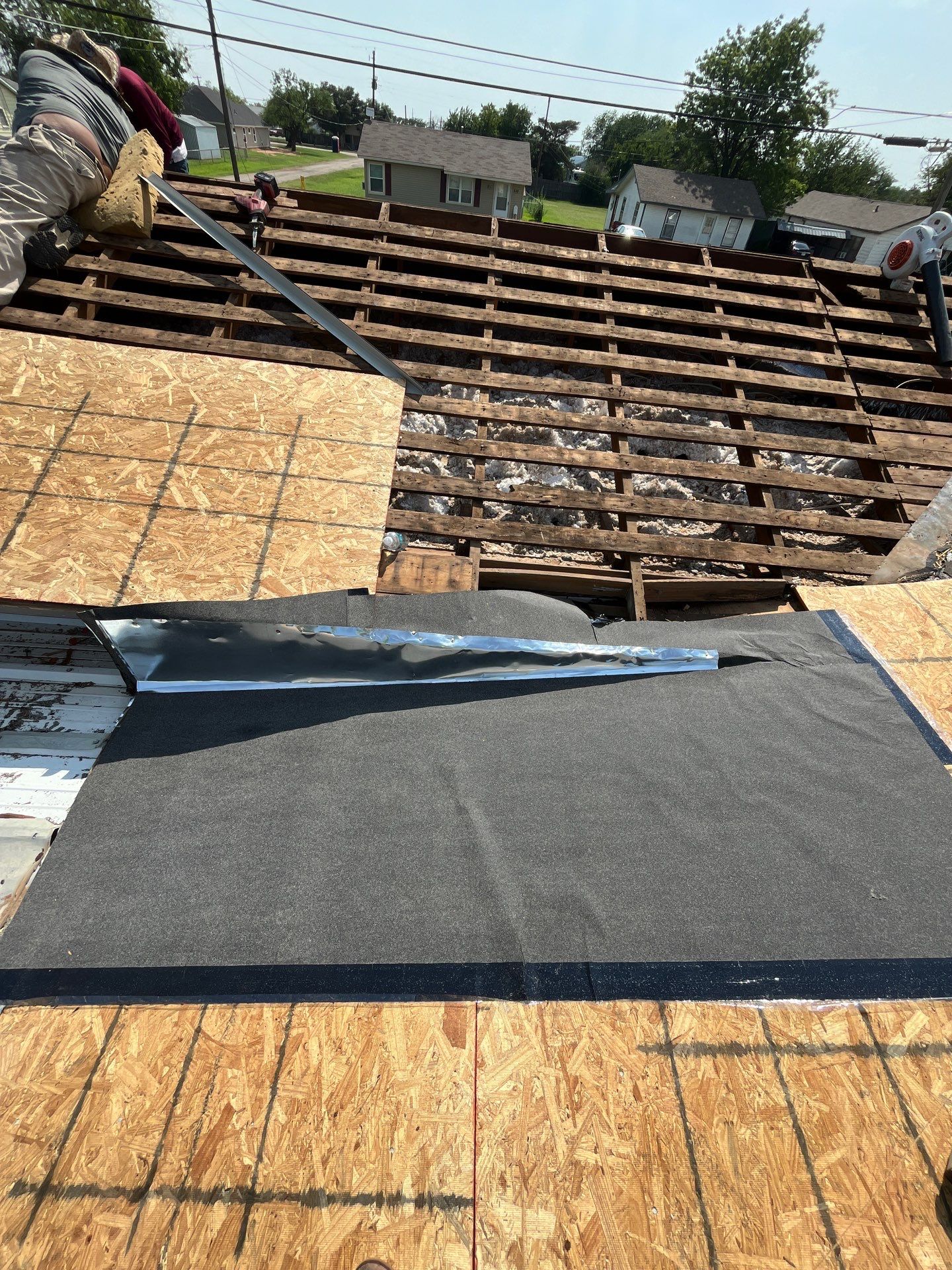 Reroof with Full Redeck by Berry Good Roofing 