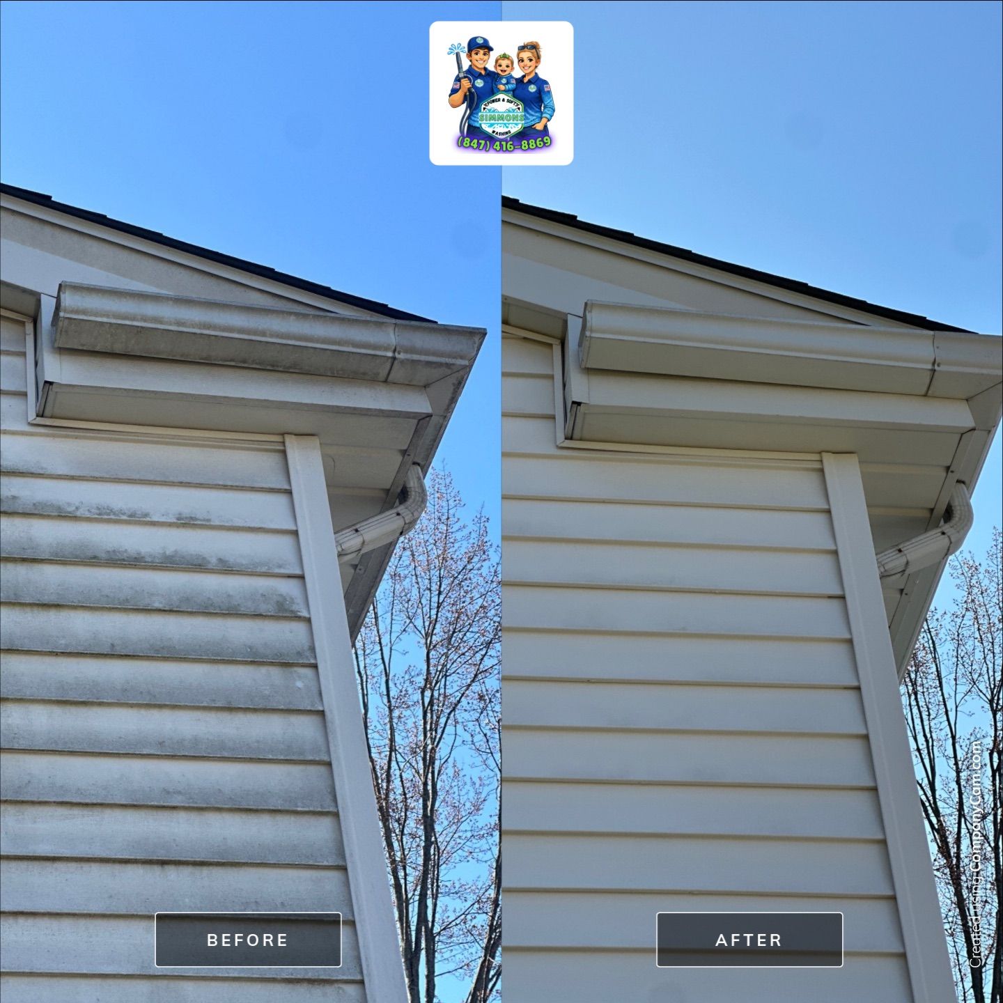 Project in Glenview by Simmons Power & Soft Washing