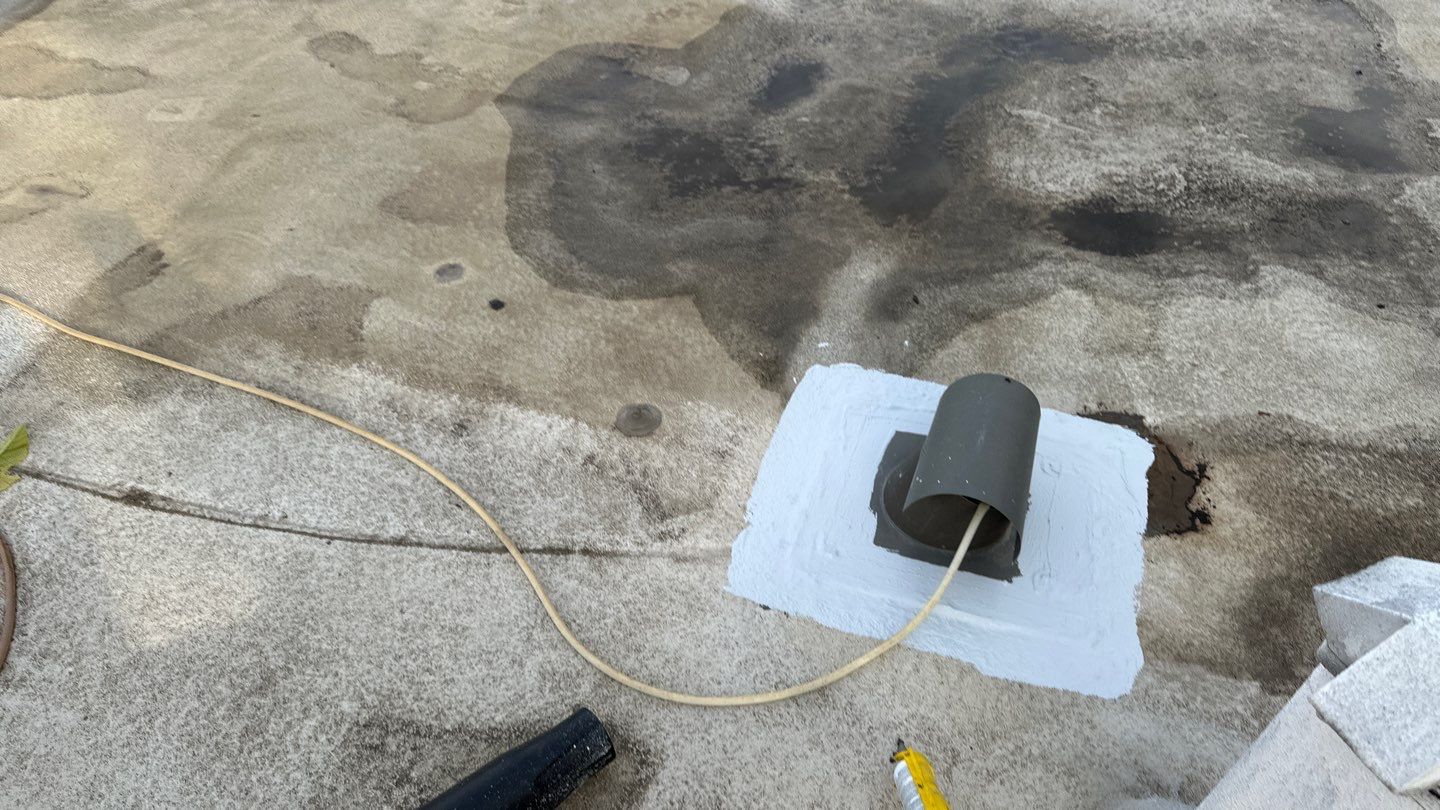 Foam Refurbish using Conklin Benchmark/PUMA XL coatings and spray foam by Straight Edge Roofing Inc