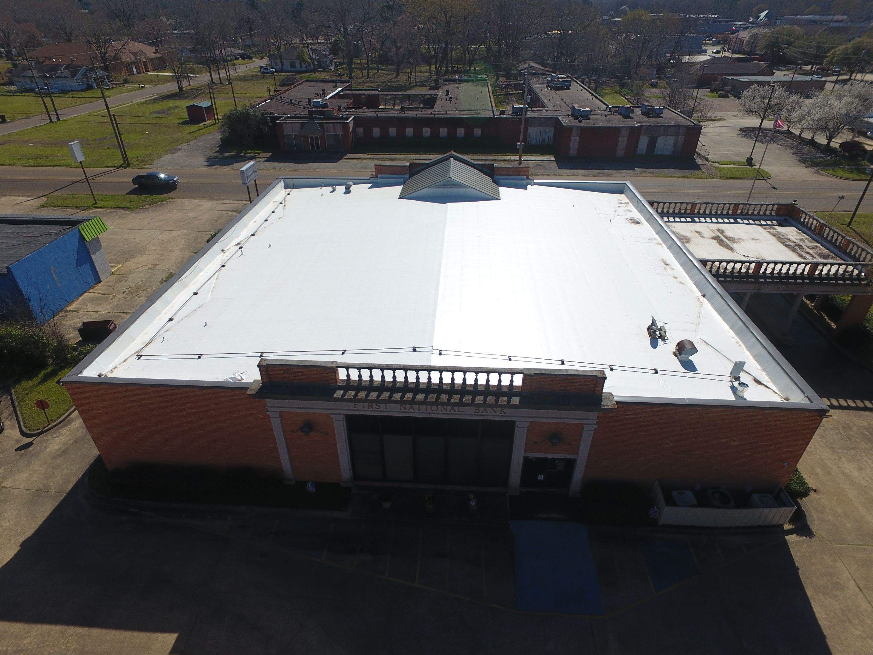 Commercial Roofing Installation using 50 mil PVC by Hostetler Roofing