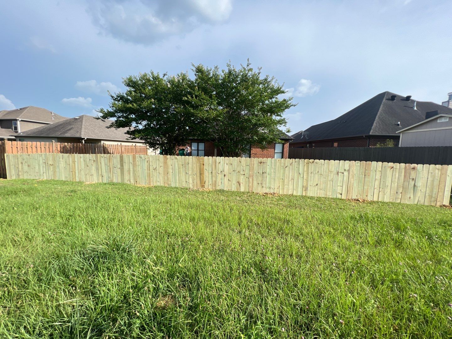 Lake View - Fence by Pillar and Pine