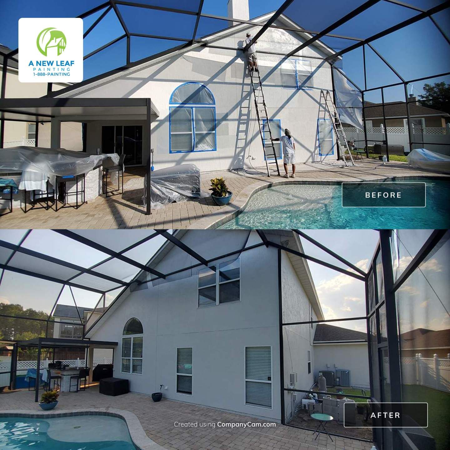 Stucco Repair and Exterior Painting in Jacksonville FL 32225 by A New Leaf Painting, LLC