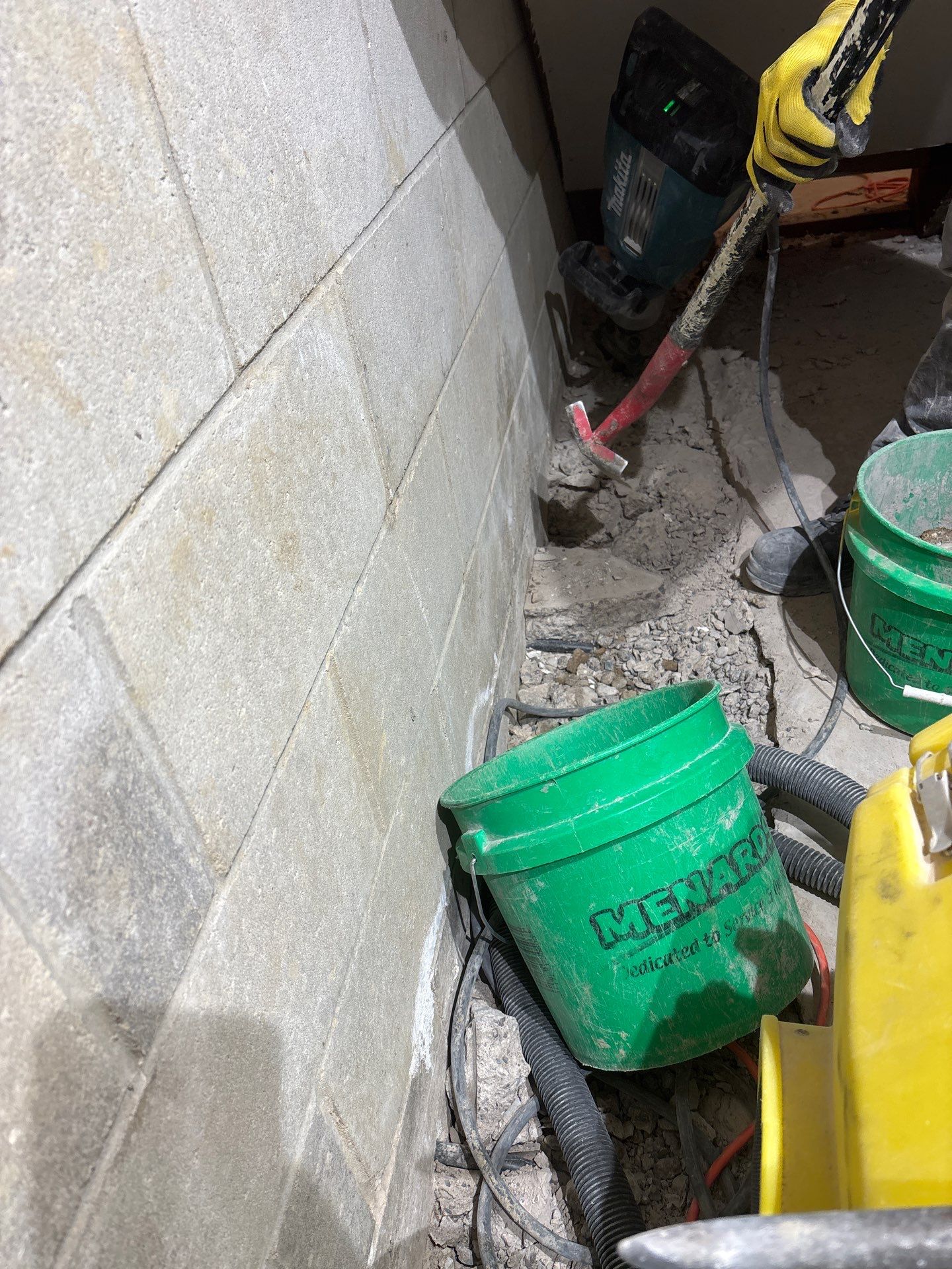 Interior Drain Tile Installation in Minnetonka, MN by Waterproofing Northeast