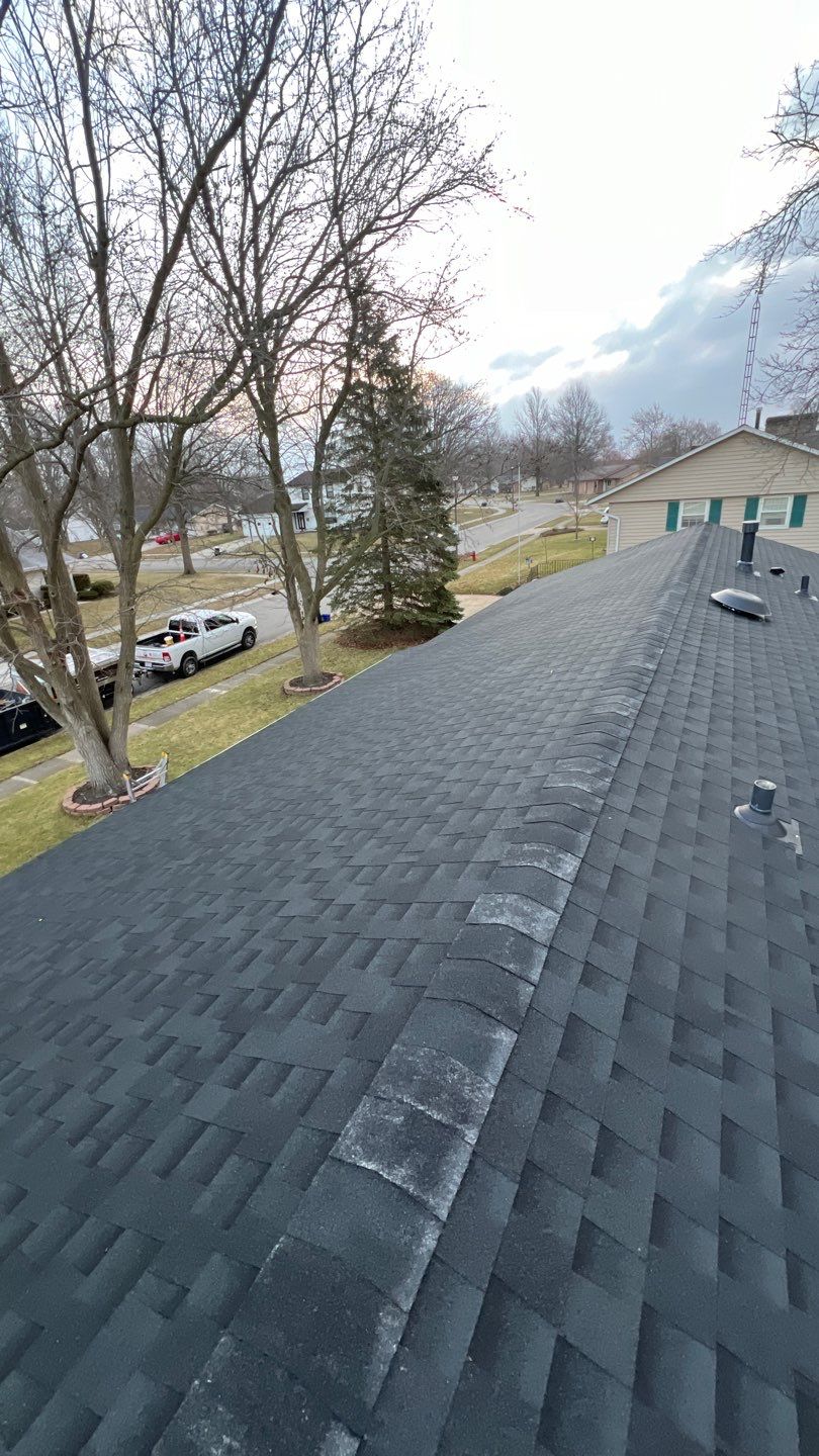 Residential Roofing Installation using GAF Timberline HDZ Charcoal by Nitro Roofing and Construction