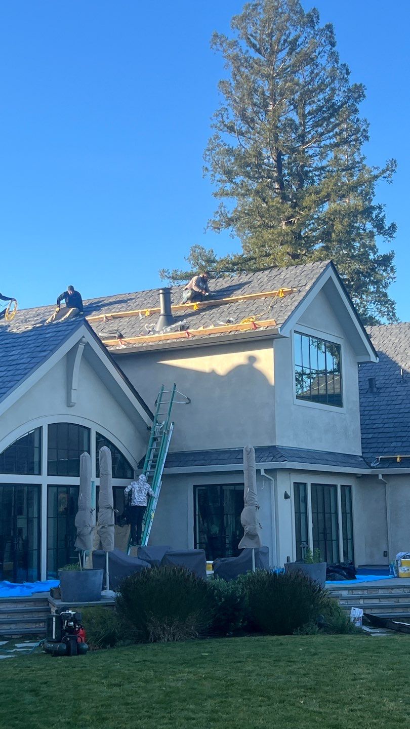 Residential Roofing Installation using Slate by Acker Roofing