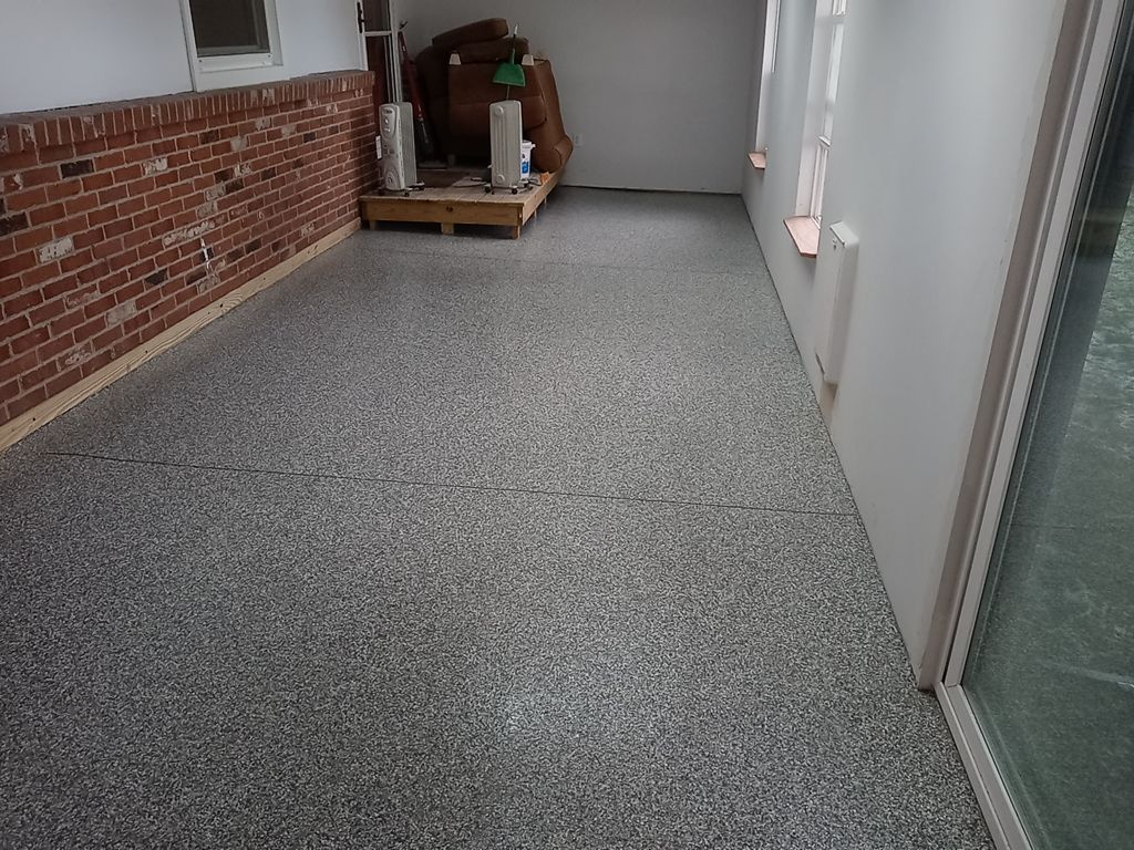 Sunroom Installation using Granite by Your1DayFloor.com
