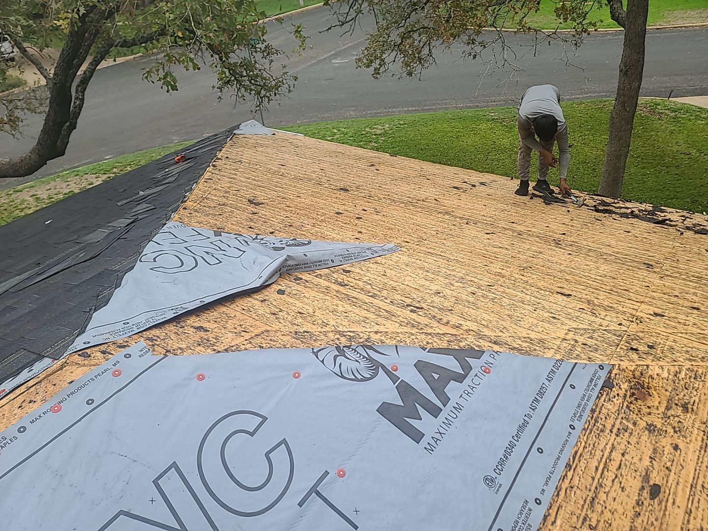 Complete Roofing Replacement With Malarkey Vista Shingles in Fredericksburg by Caliber Restoration LLC