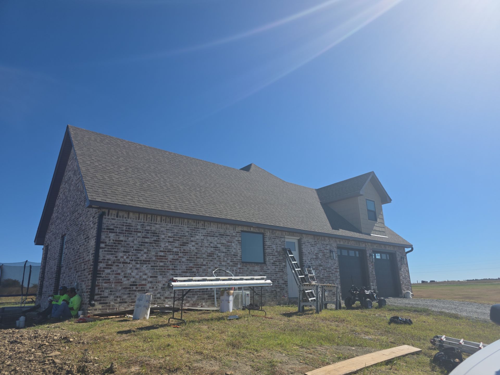 Fascia and door frames wrapped with PVC coil & soffit installation by In & Out Construction & Remodeling, LLC