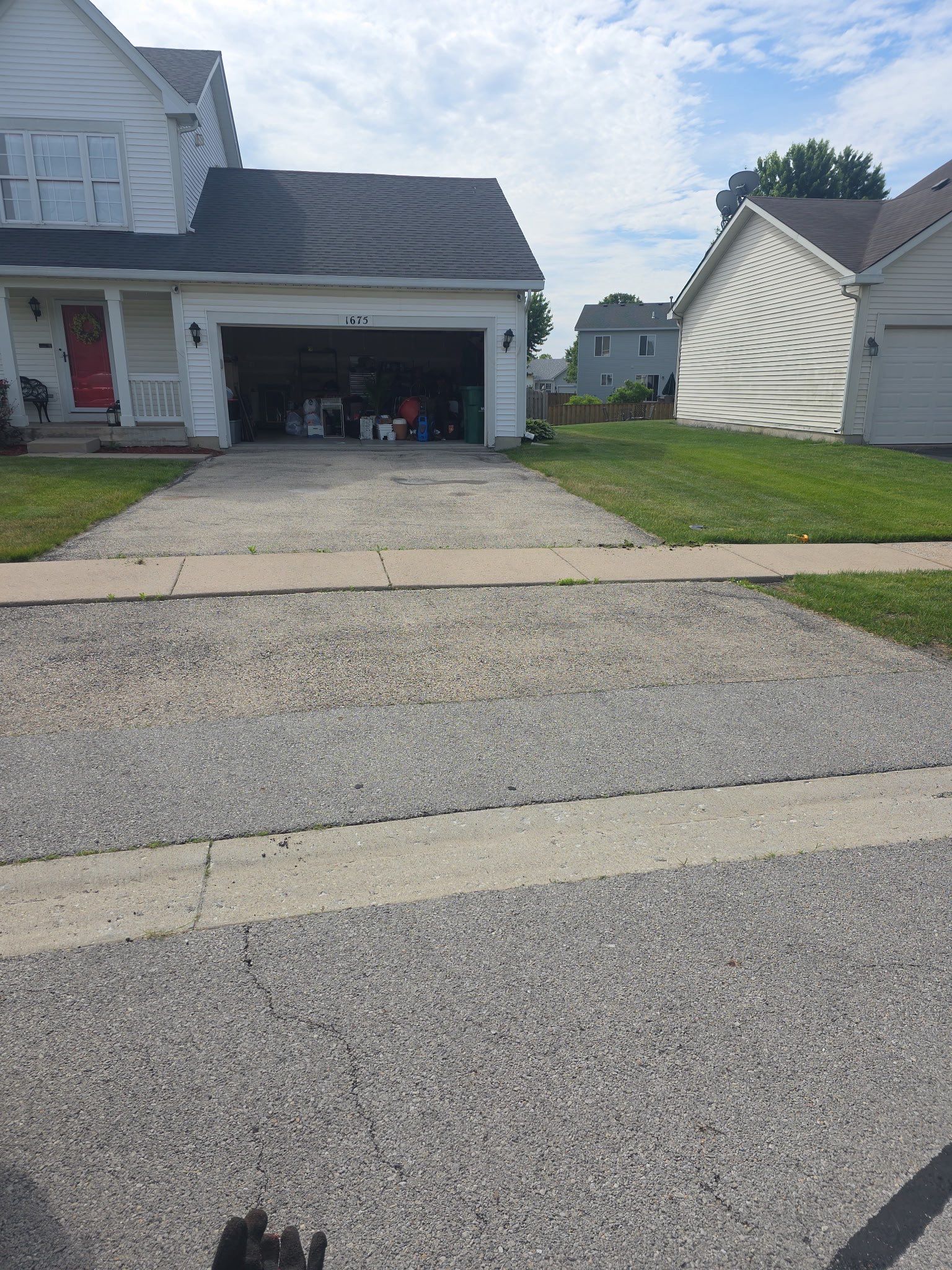 driveway sealcoating by PaveRight Concrete&Asphalt LLC