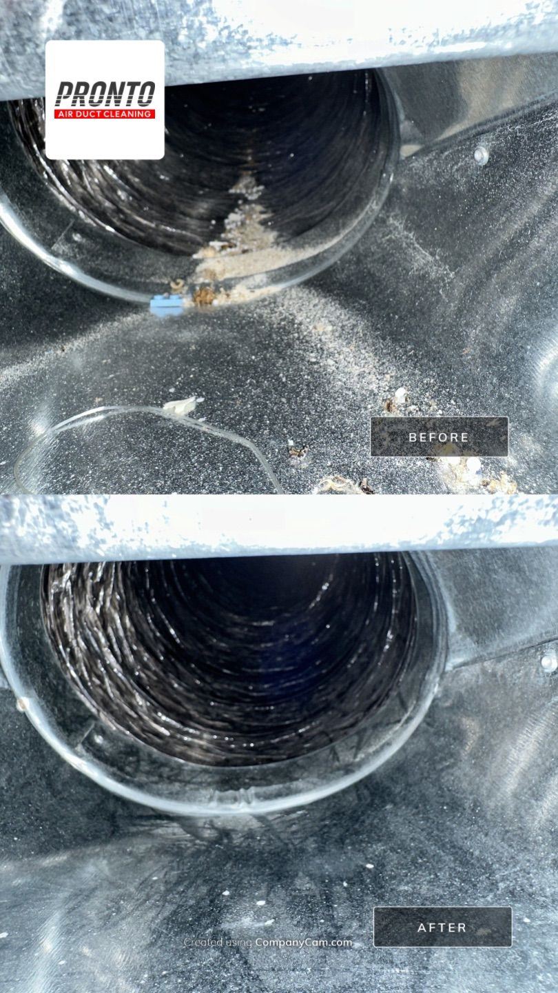 Air duct cleaning using Hypervac by Pronto Air Duct Cleaning