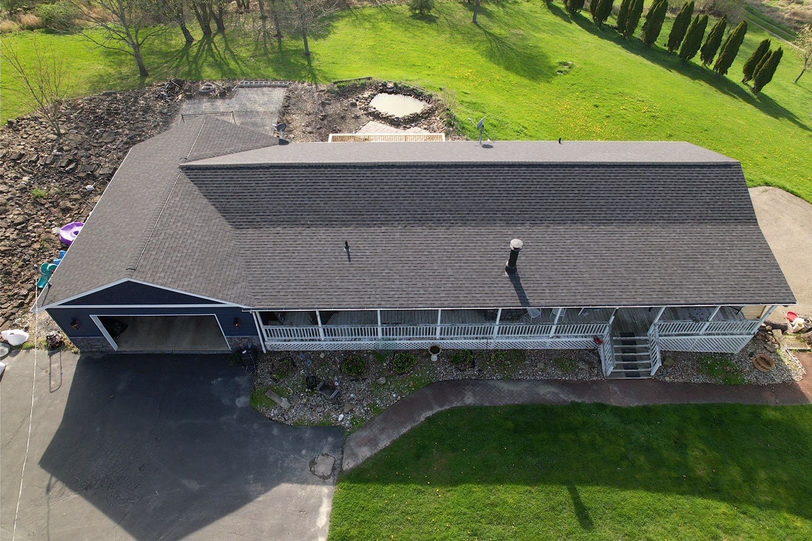 Dundee, Ohio Shingle Roof, Siding, Stone and Deck Installation by Pine Ridge Roofing LLC