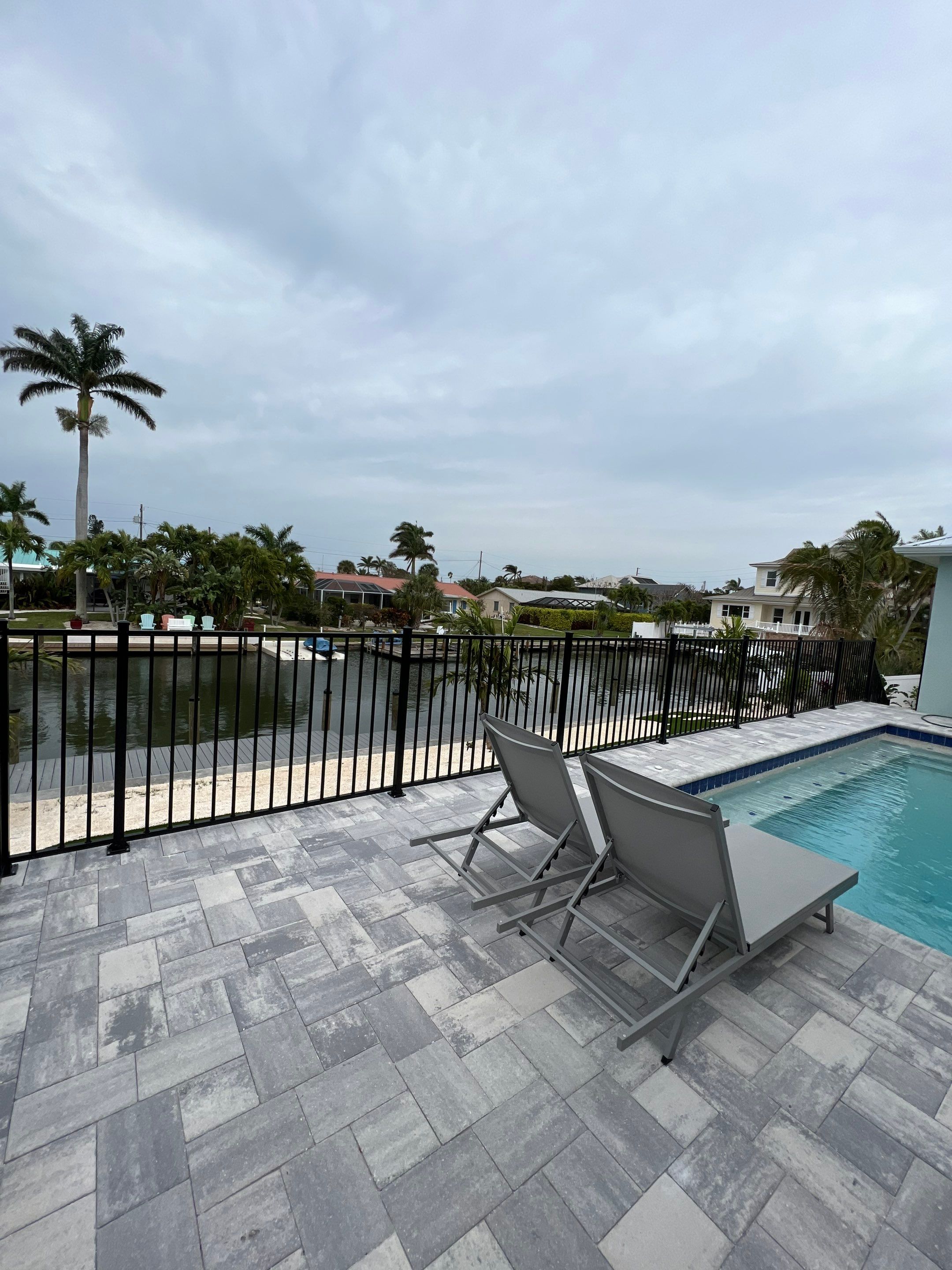 Aluminum Fence Installation using Black 3 Rail Aluminum Fence by Asap fence and gates, LLC