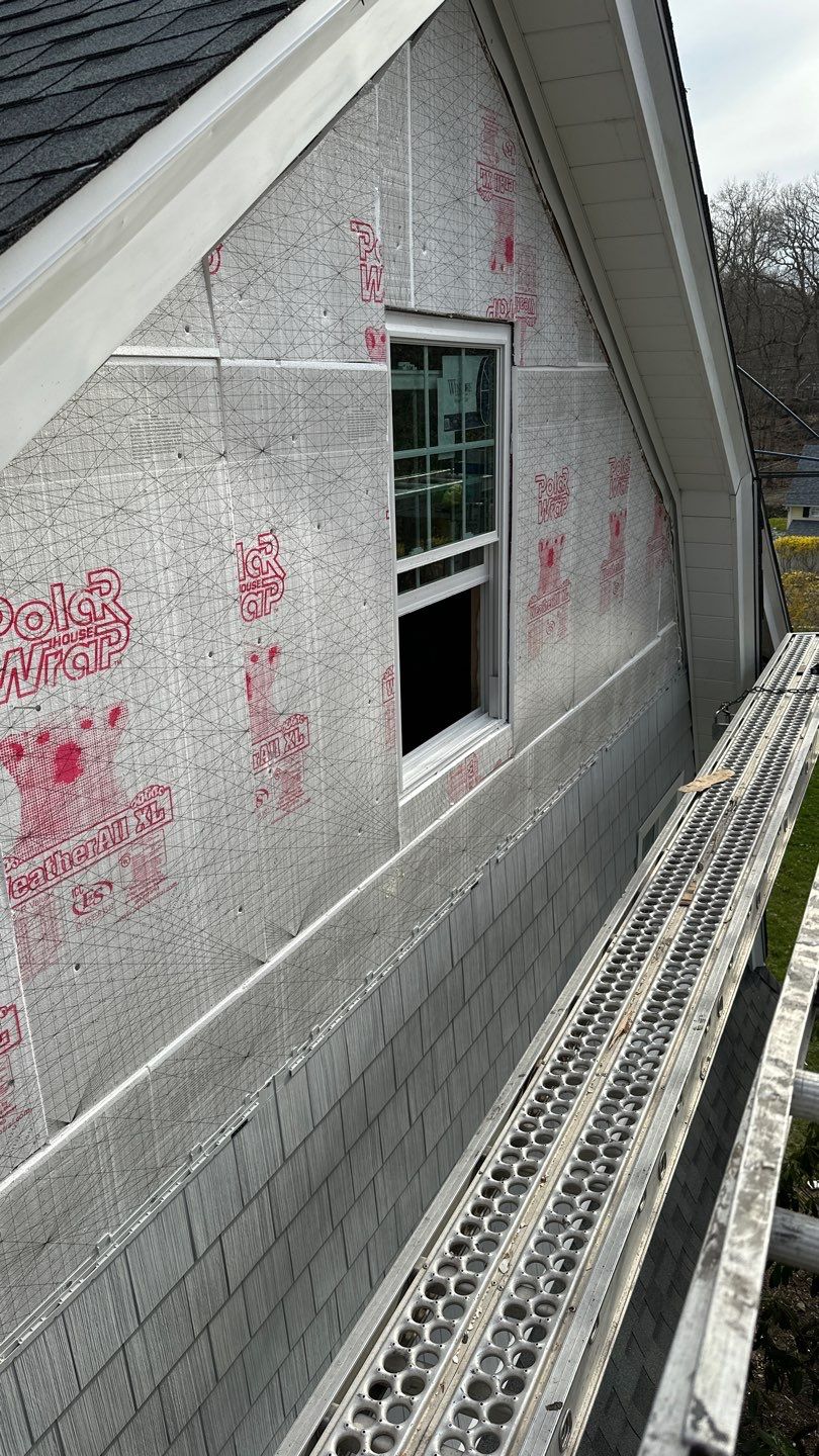 Siding Installation using Certainteed Cedar Impressions Sterling Gray by A Plus Exterior