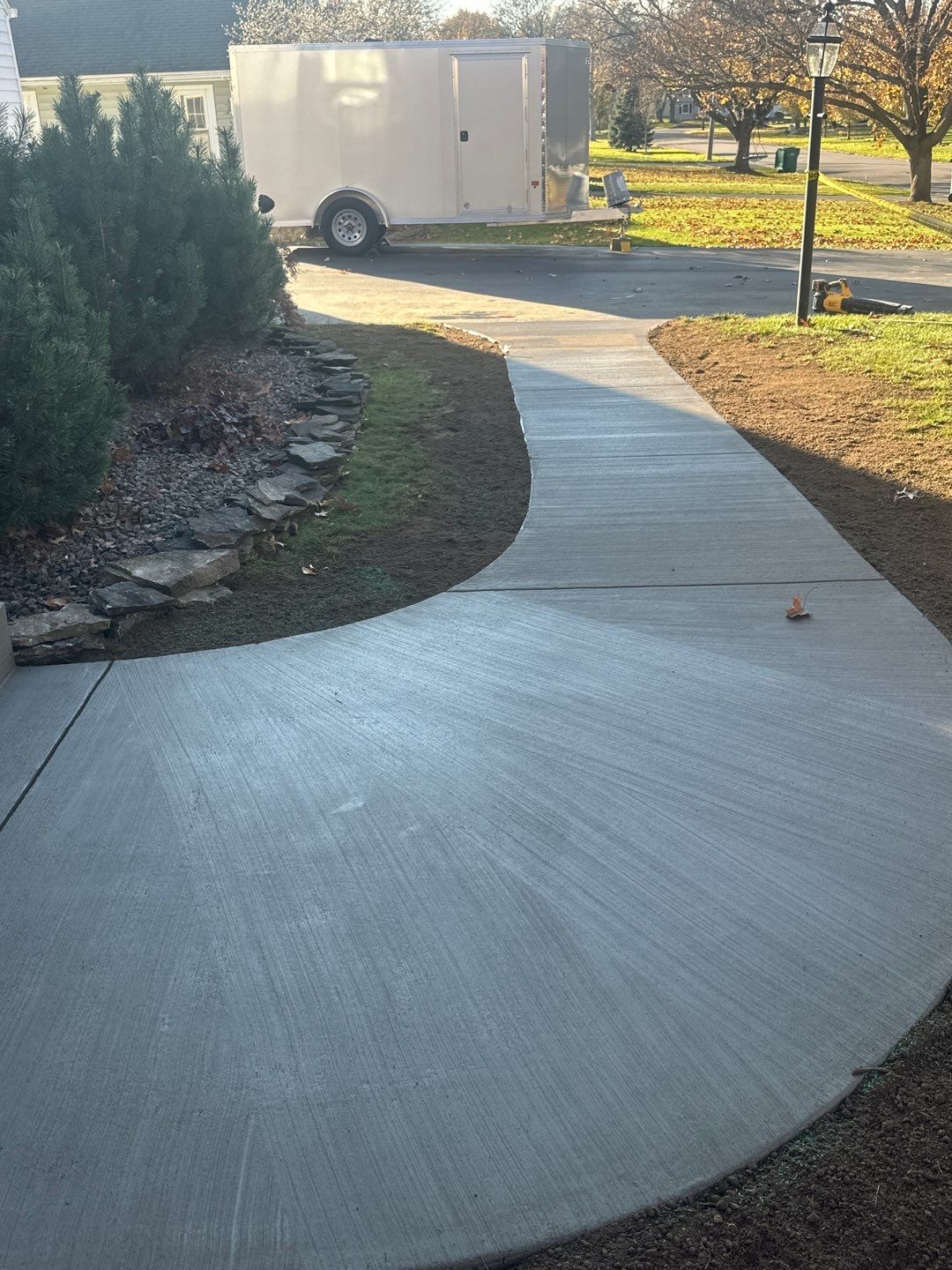 Broom Finish Walkway  by NG Masonry & Construction LLC