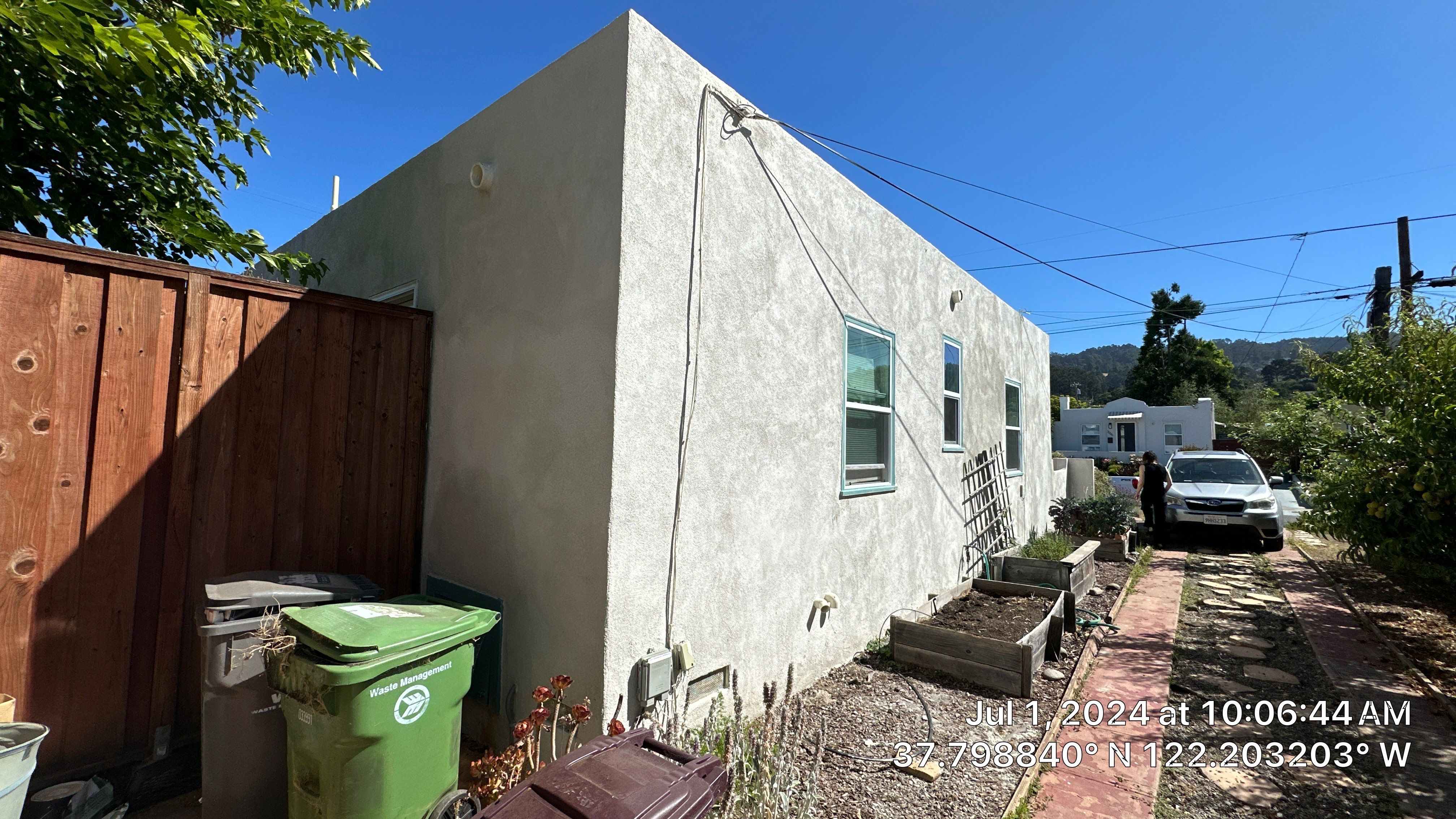 Exterior Transformation with Fresh Stucco and elastomeric system for waterproofing by Herrera’s Bay Area Painting inc.