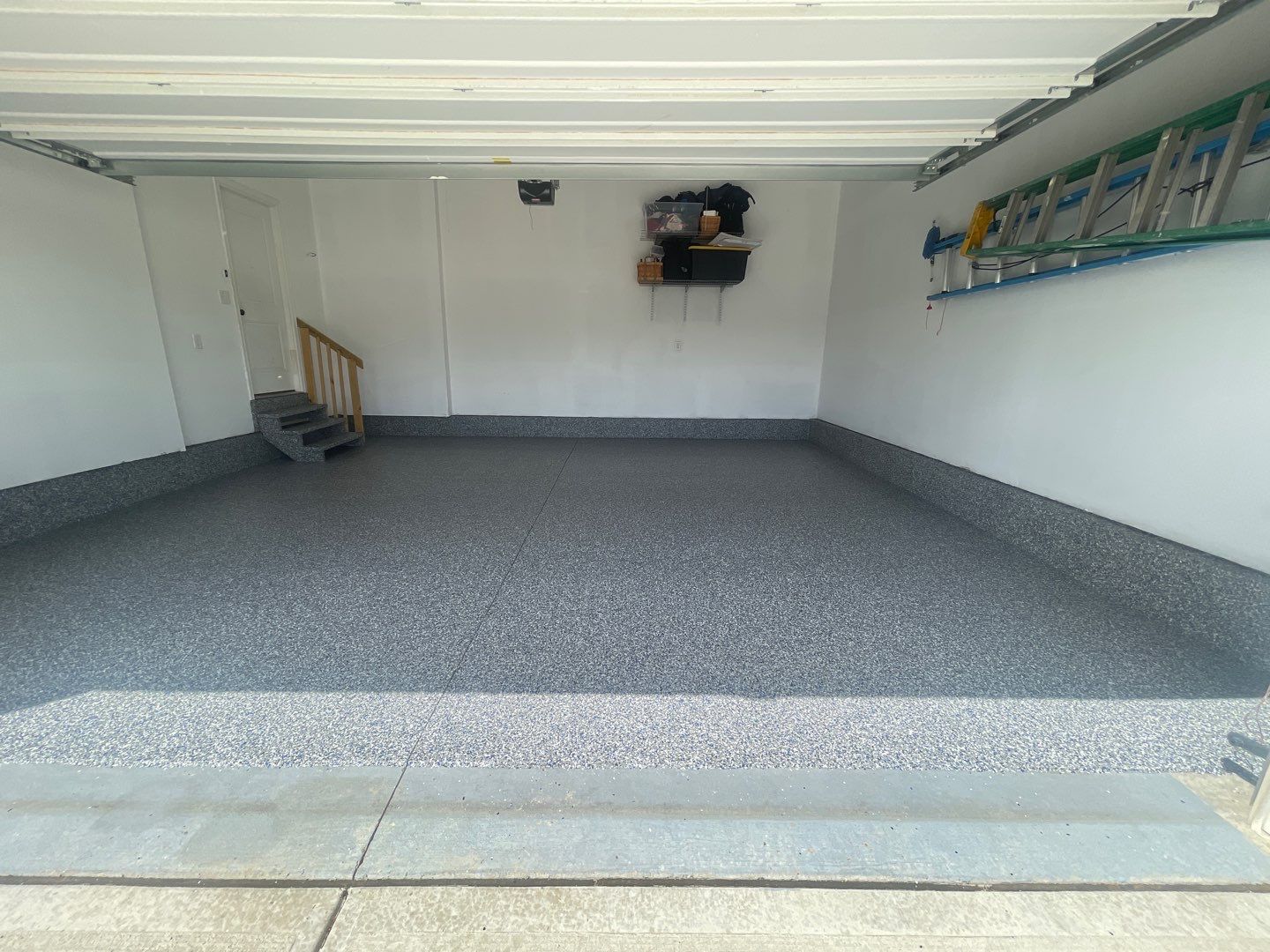 Garage Floor using Galaxy Blue by Your1DayFloor.com