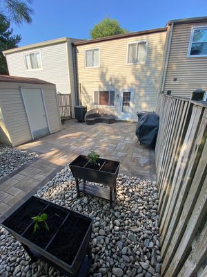 Backyard Transformation using Techo-Bloc Pavers