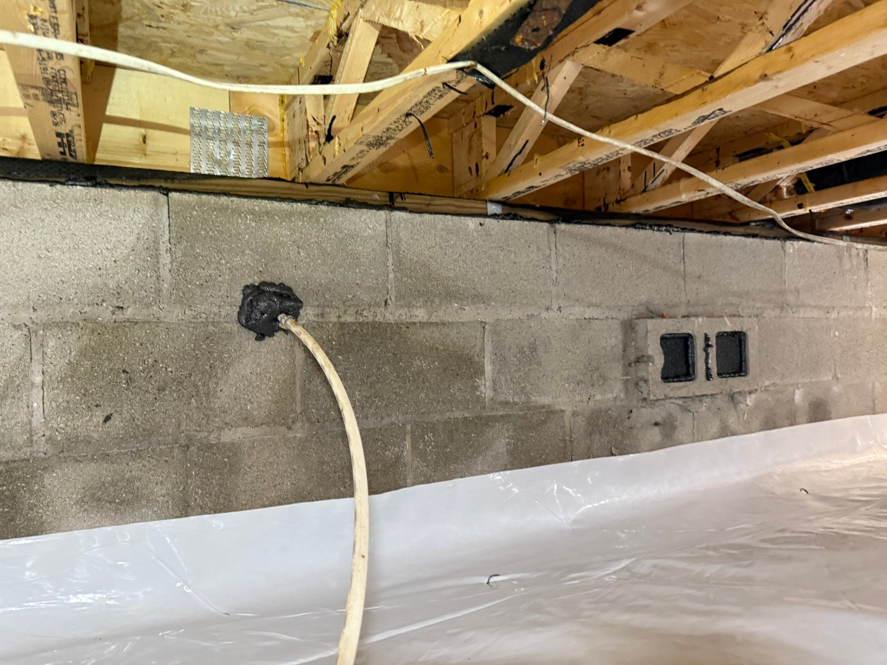 Project in Elizabeth City by Patriot Crawl Space Repairs