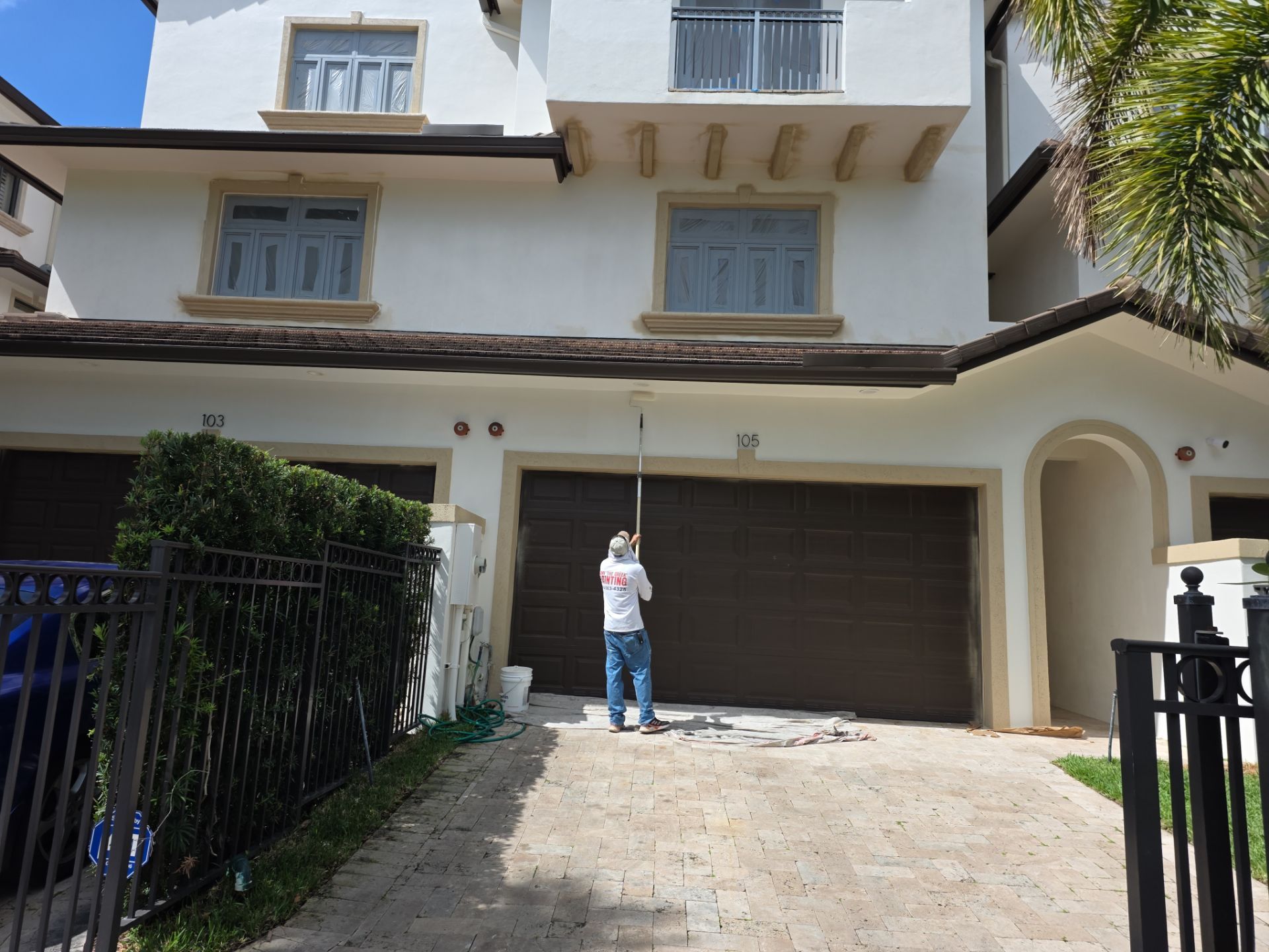 Large Scale Commercial Exterior Isle of Venice Drive, Fort Lauderdale by John “The Greek” Painting