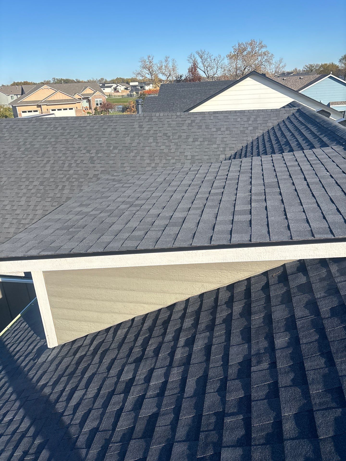 Hailstorm Roof & Guttering Replacement on Residential Home by Eaton Roofing 