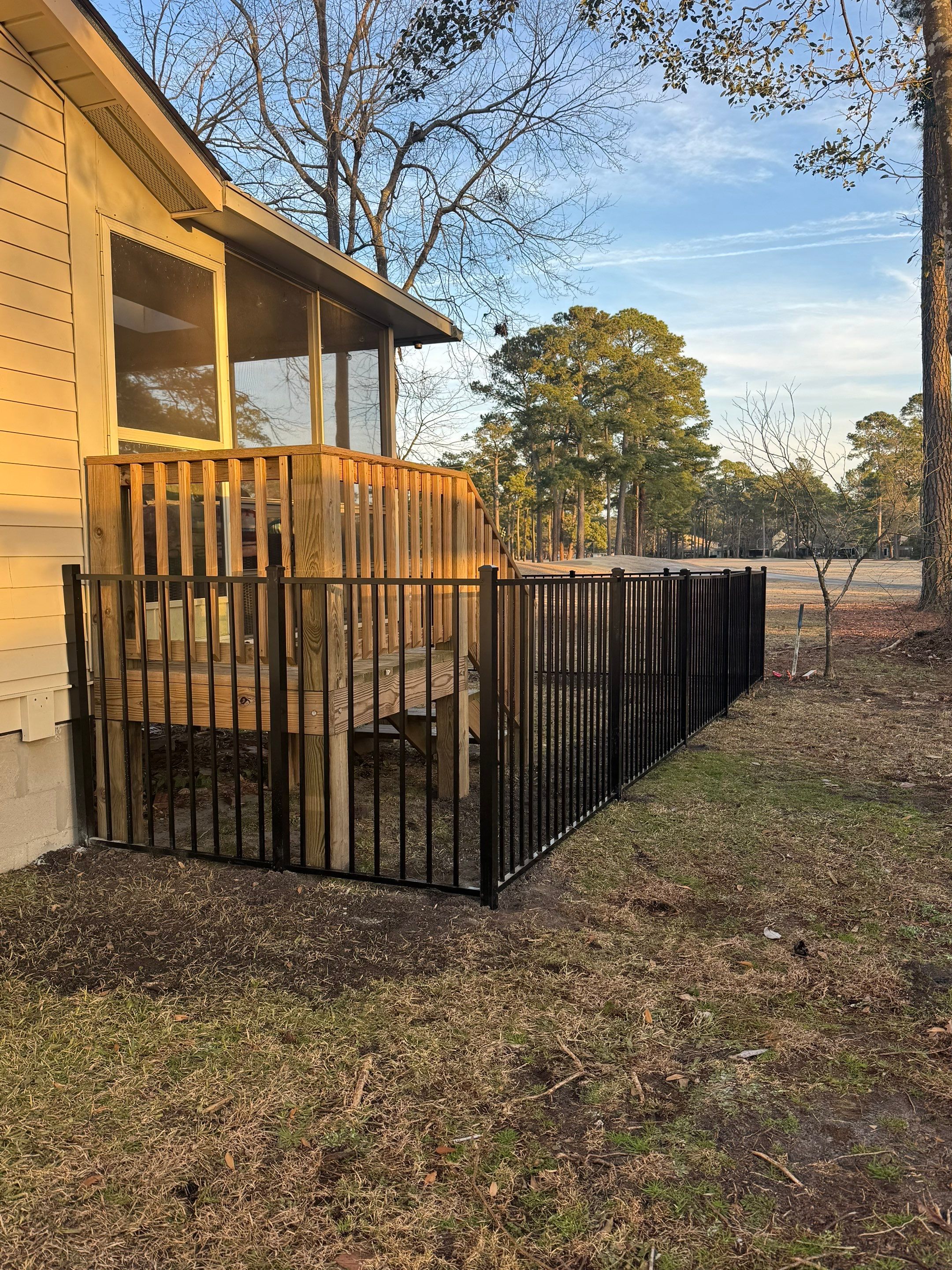 Project in New Bern by Superior Fence and Rail