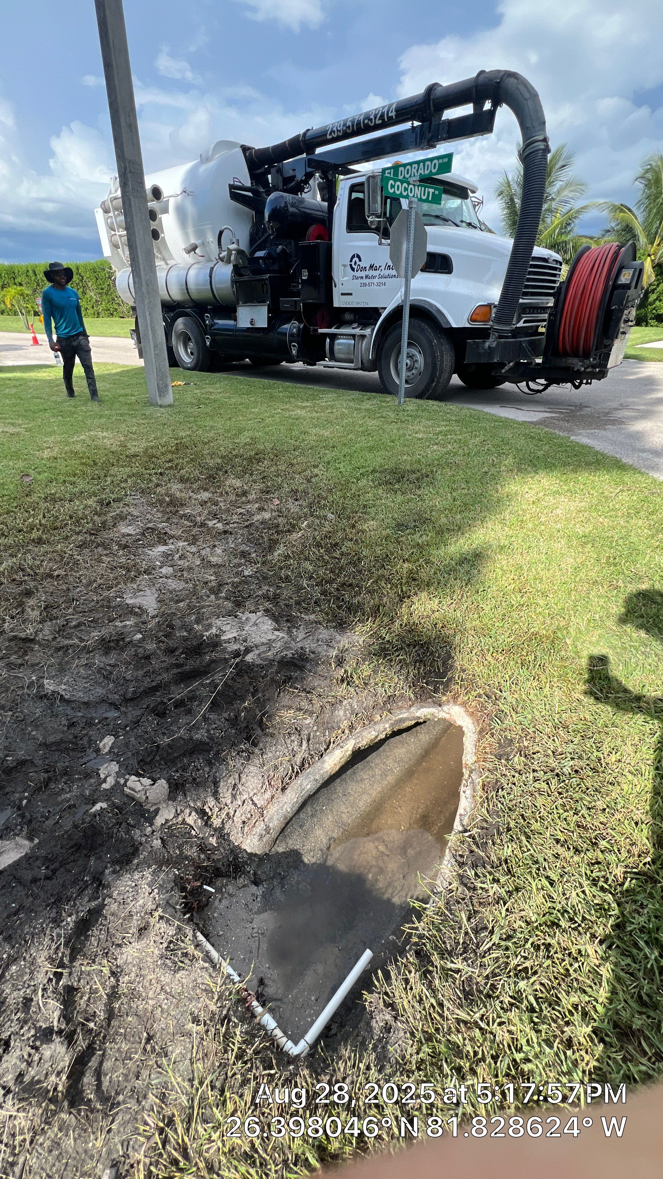 El Dorado/Coconut Rd Culvert Cleaning by APS Power & Water