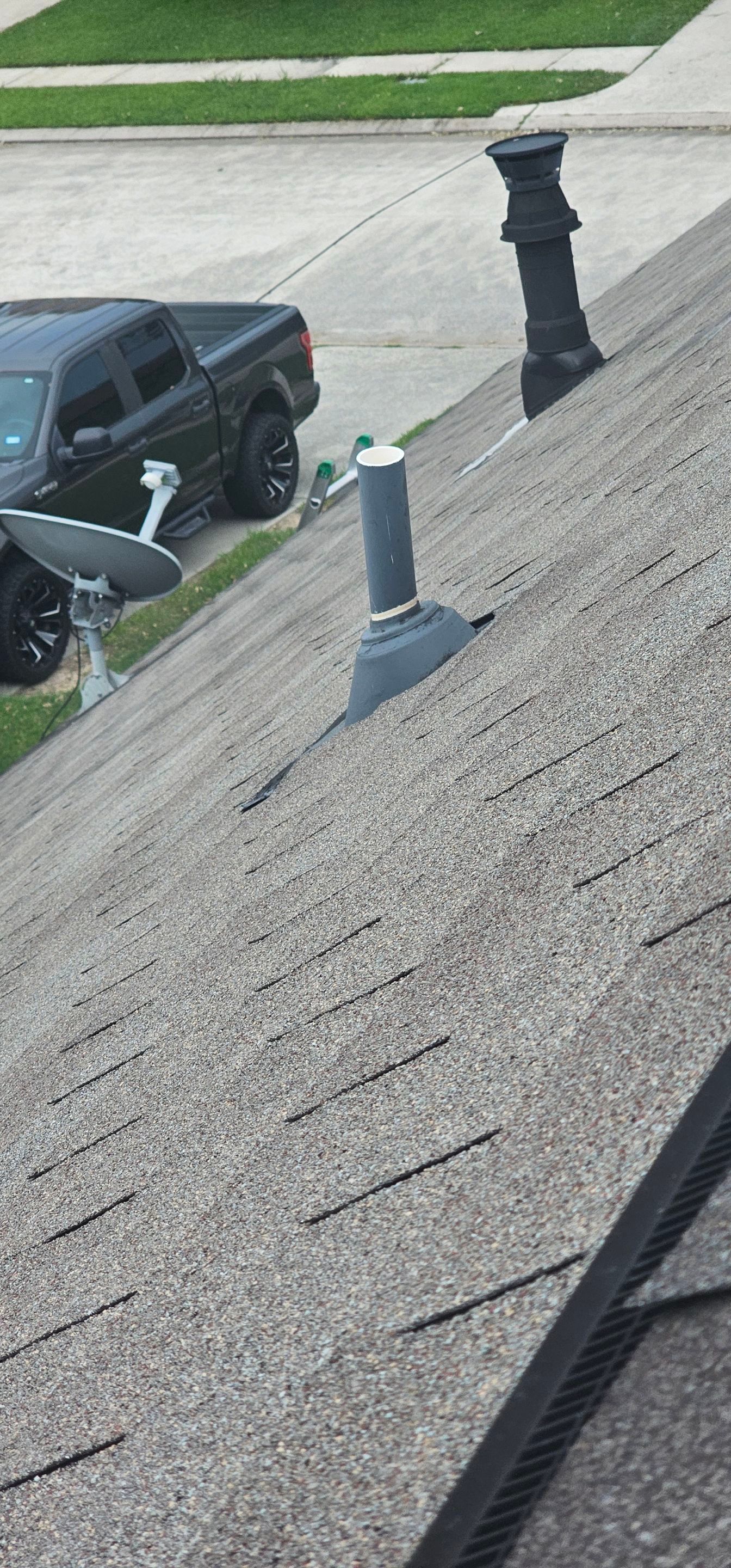 Hail Damage using Owen's Corning Duration (Lifetime) Shingles by Roof Repair Company