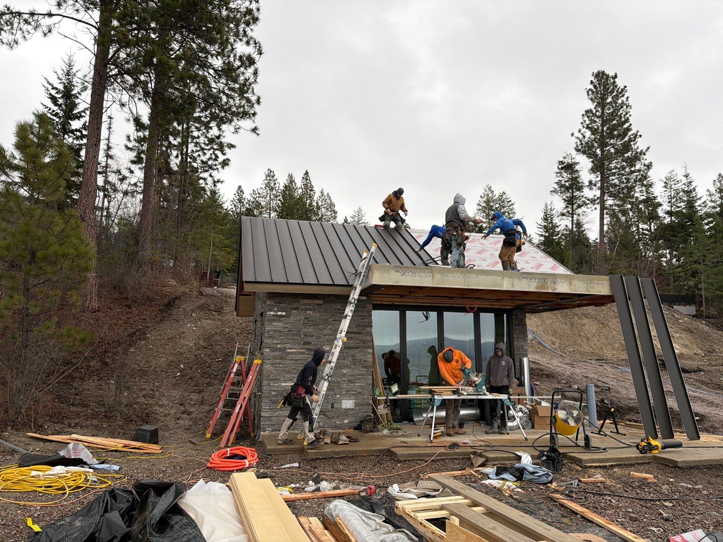 CMG ULG Mechanical Lock Standing Seam - Dark Bronze by Montana Roofing Solutions