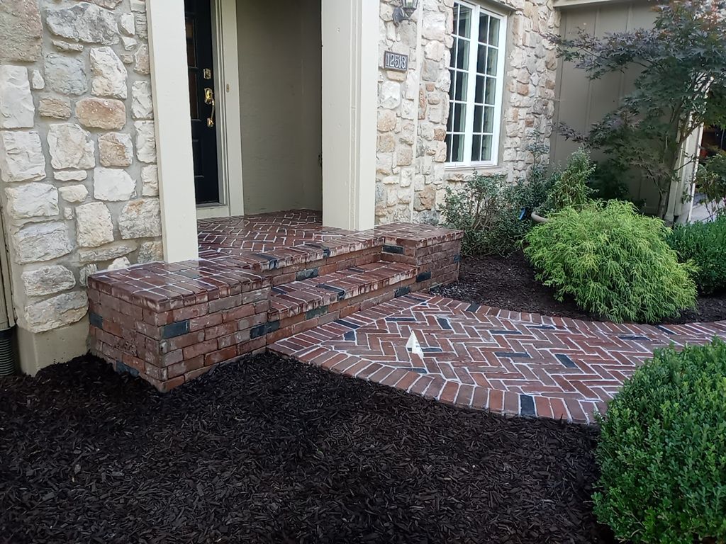 New Driveway and Sidewalk by LAND ESCAPES LLC