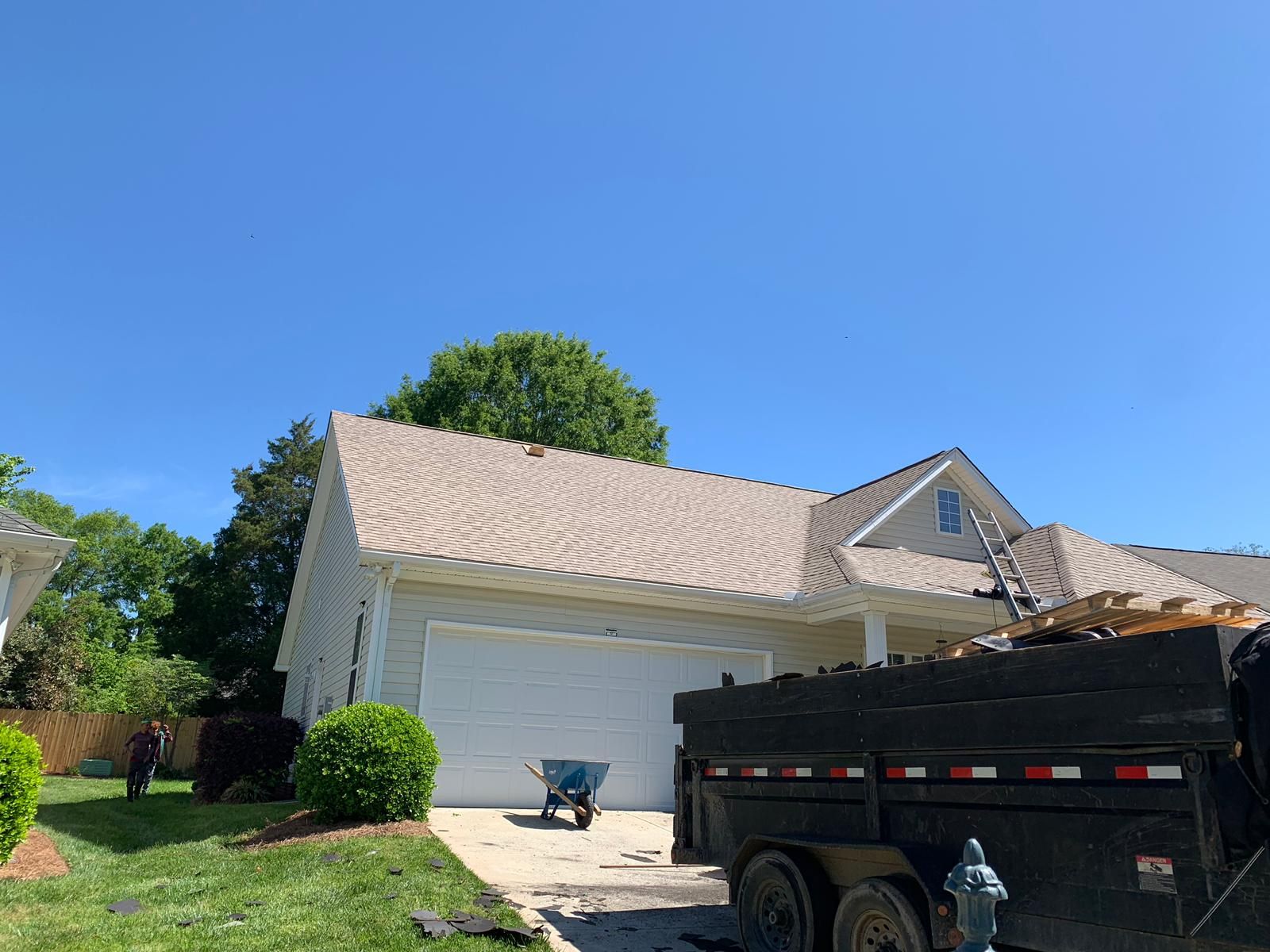 Roof replacement by wind damage by Just Brilliant Restoration JBR