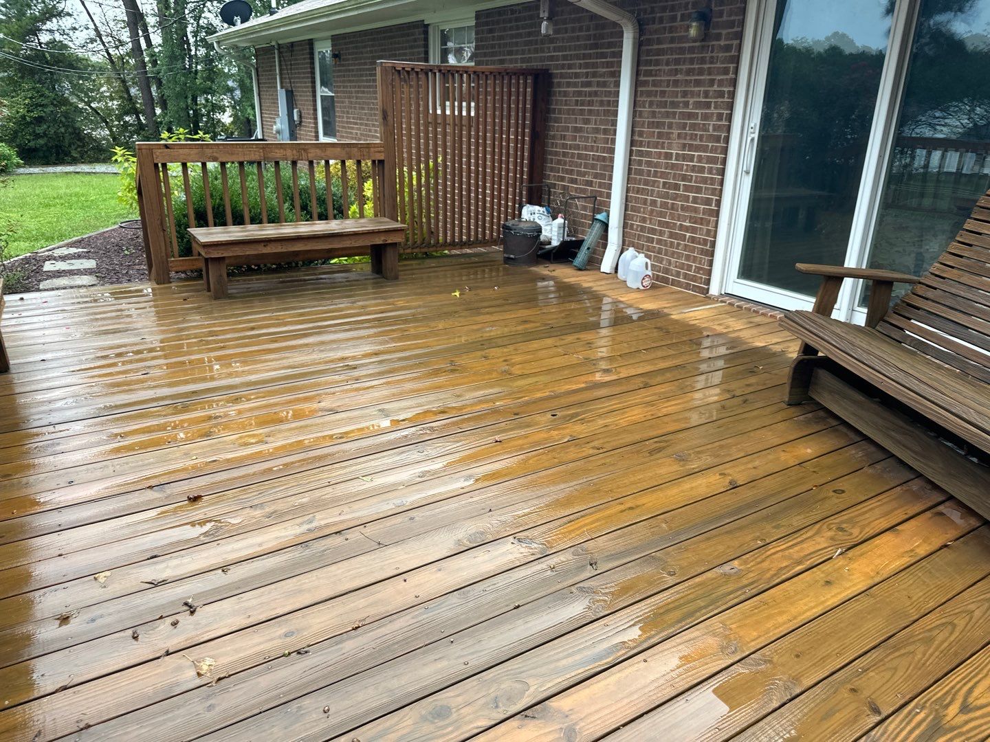 Weathered Deck and Swing using Wood Sealant by DuraSeal