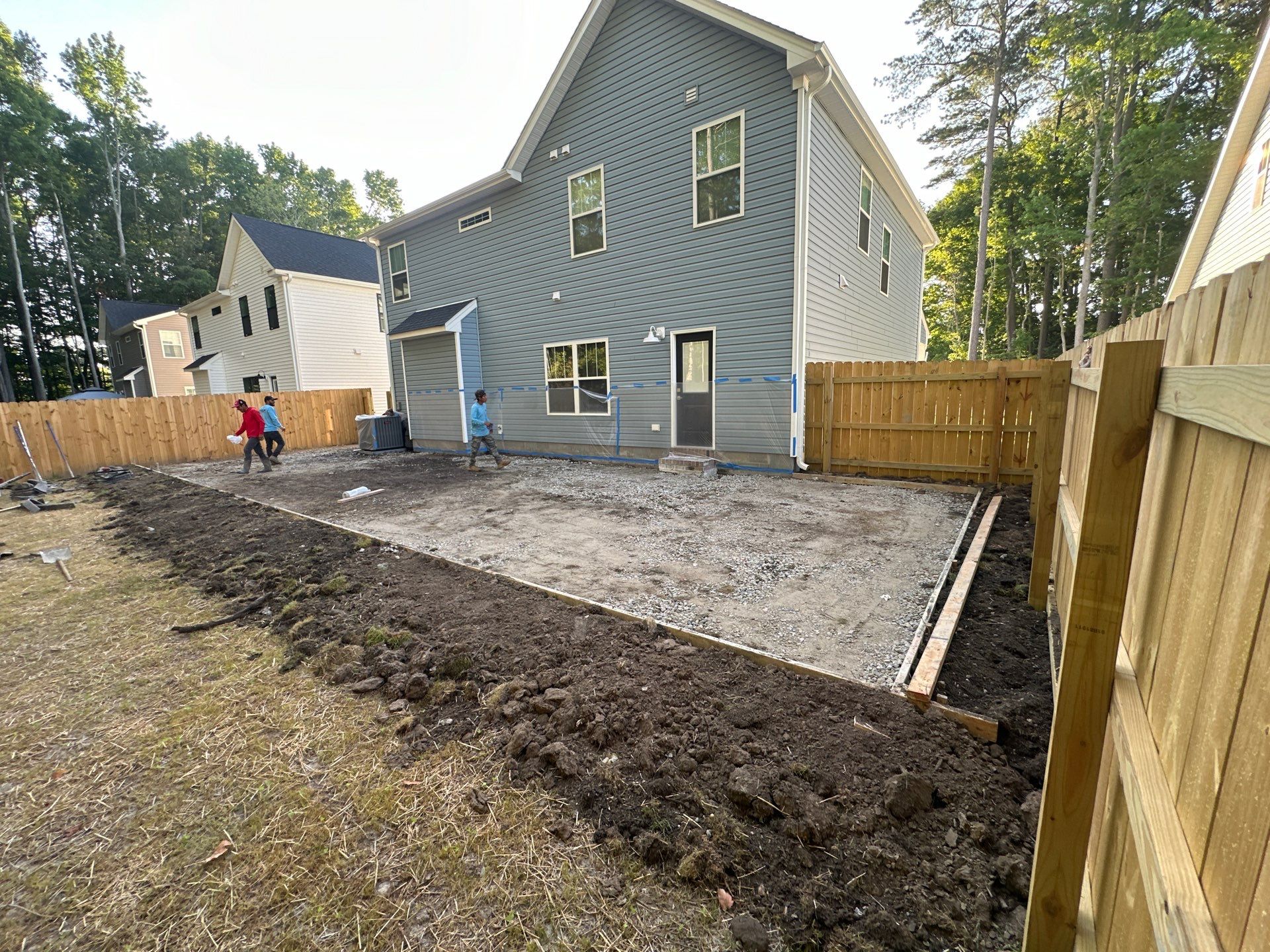 Project in Virginia Beach by Sam The Concrete Man Virginia Beach