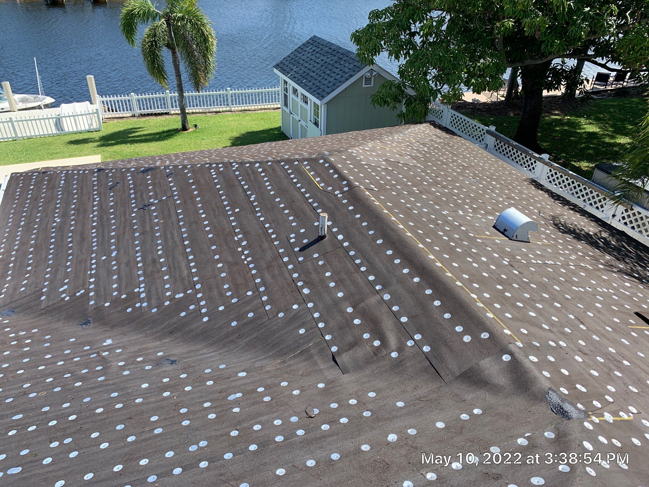 Residential Roofing Installation using 1" Nail strip metal roof by BLUES BROTHERS ROOFING
