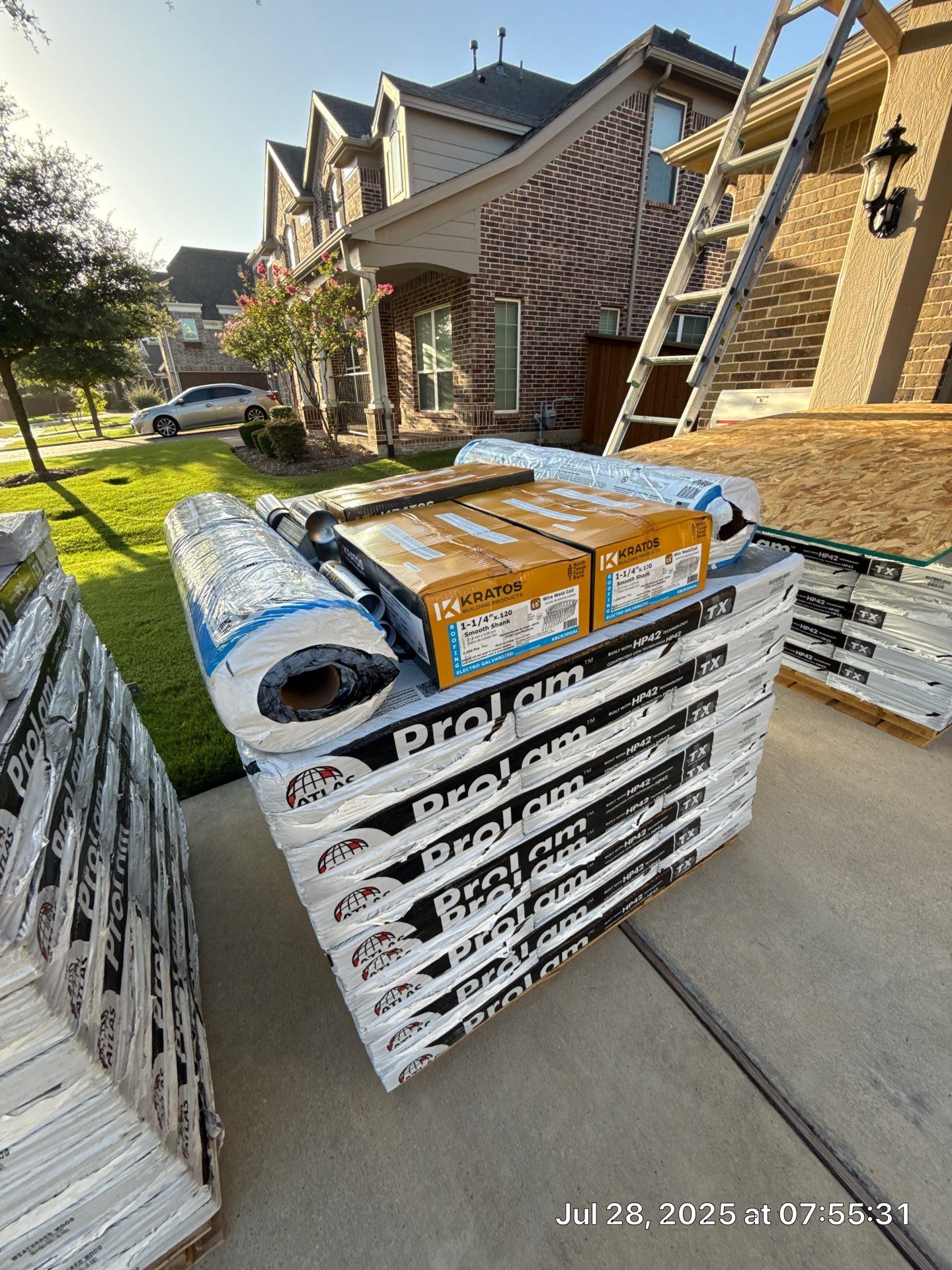 Residential Roof Replacement using ATLAS PROLAM WEATHER WOOD by Elite Roofing LLC