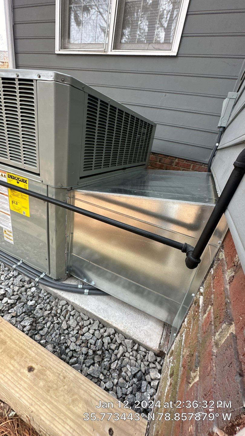 Trane Package Unit Installation by Nick's Mechanical LLC.