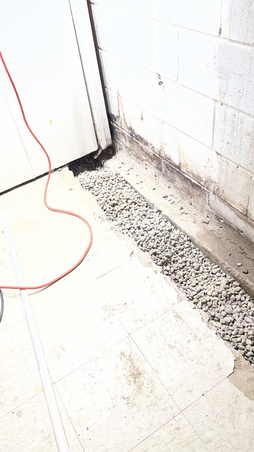 Interior Drain Tile Installation in Columbia Heights, MN by Waterproofing Northeast