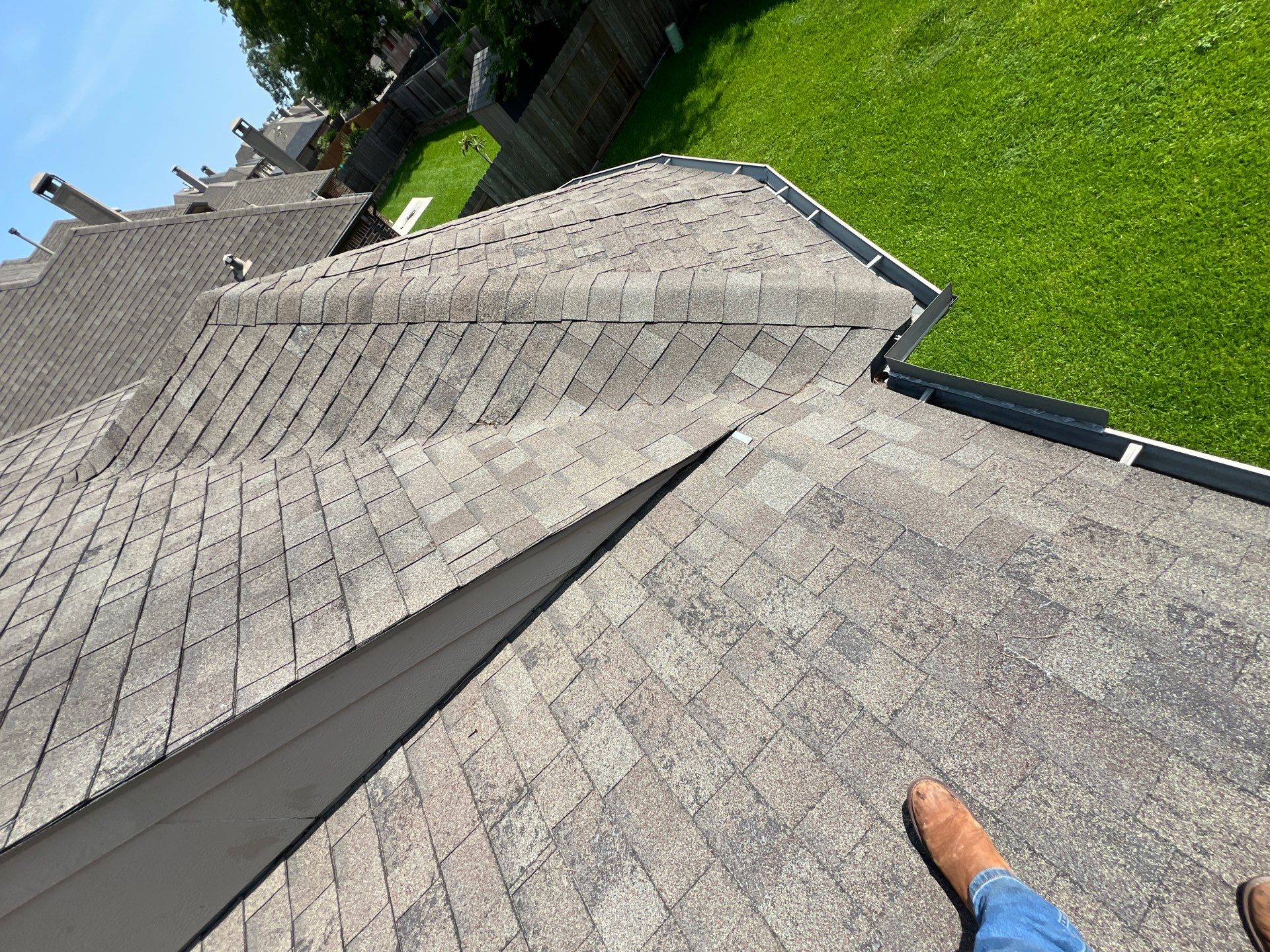 Hail Damage using Owen's Corning Duration (Lifetime) Shingles by Roof Repair Company