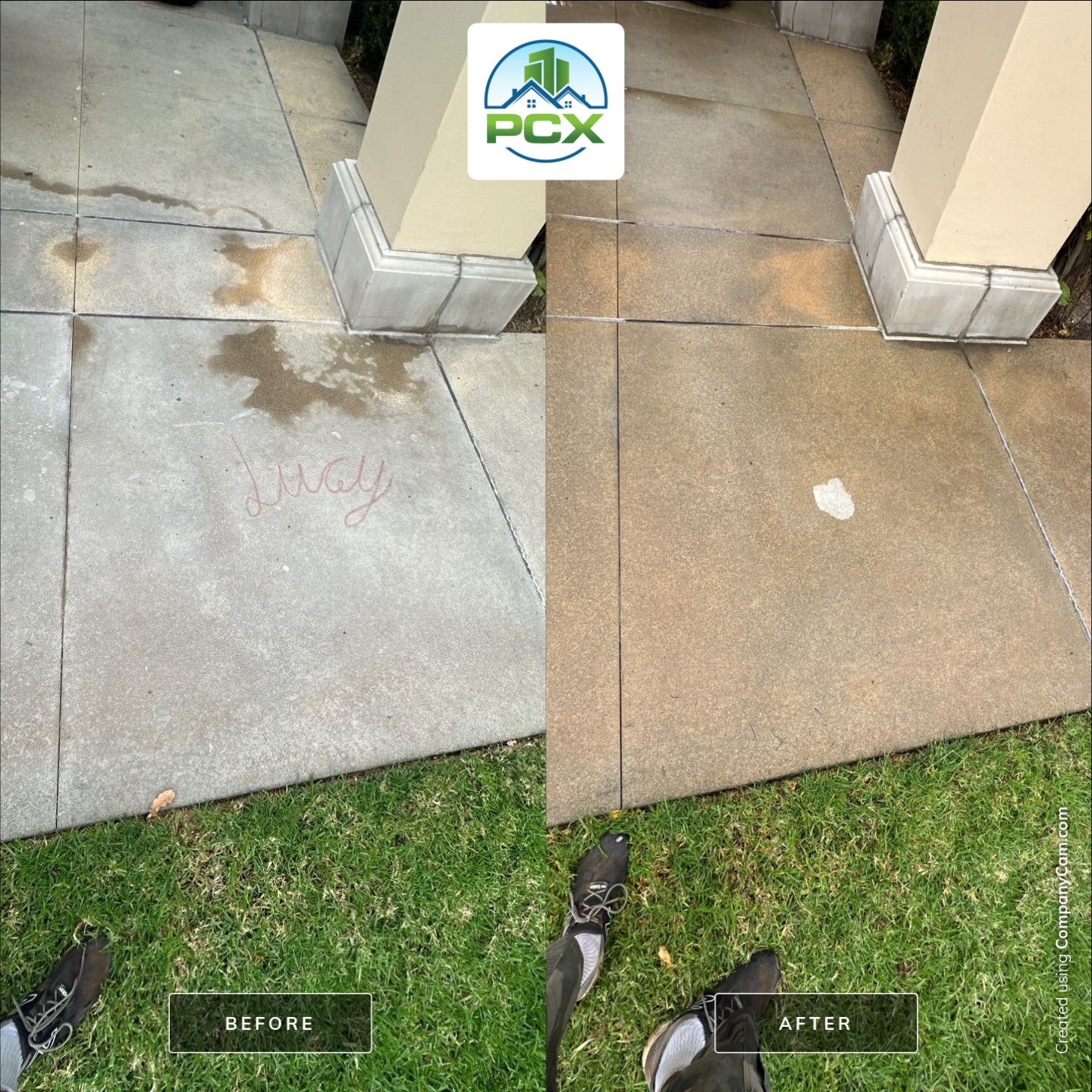Keeping Common Area Clean - Lipstick Stains on Concrete Kissed Goodbye by Property Cleaning Experts, LLC