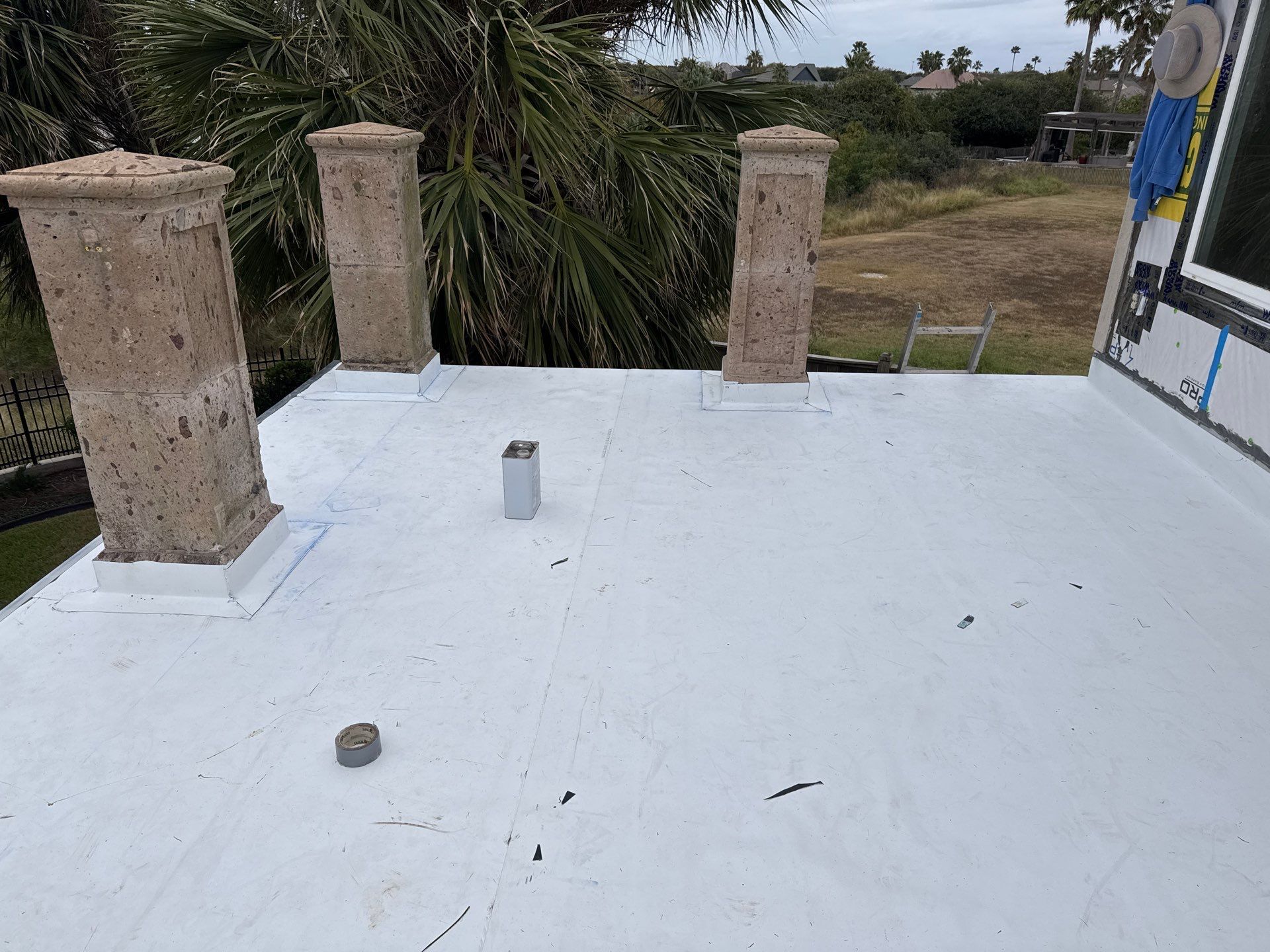 Walk Out Patio Cover by Bayfront Roofing and Construction