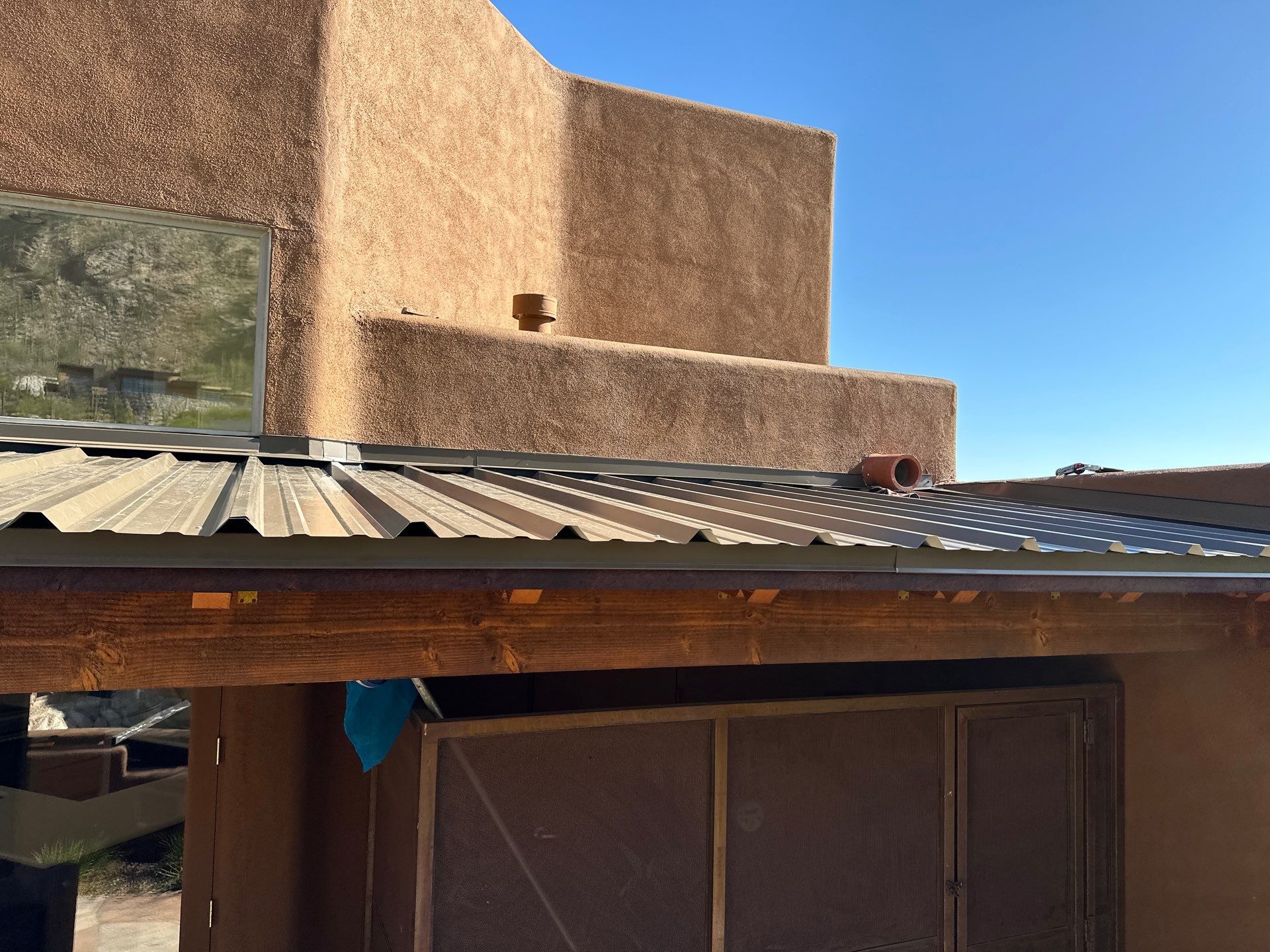 Light Stone Exposed Fastener by Reimagine Roofing