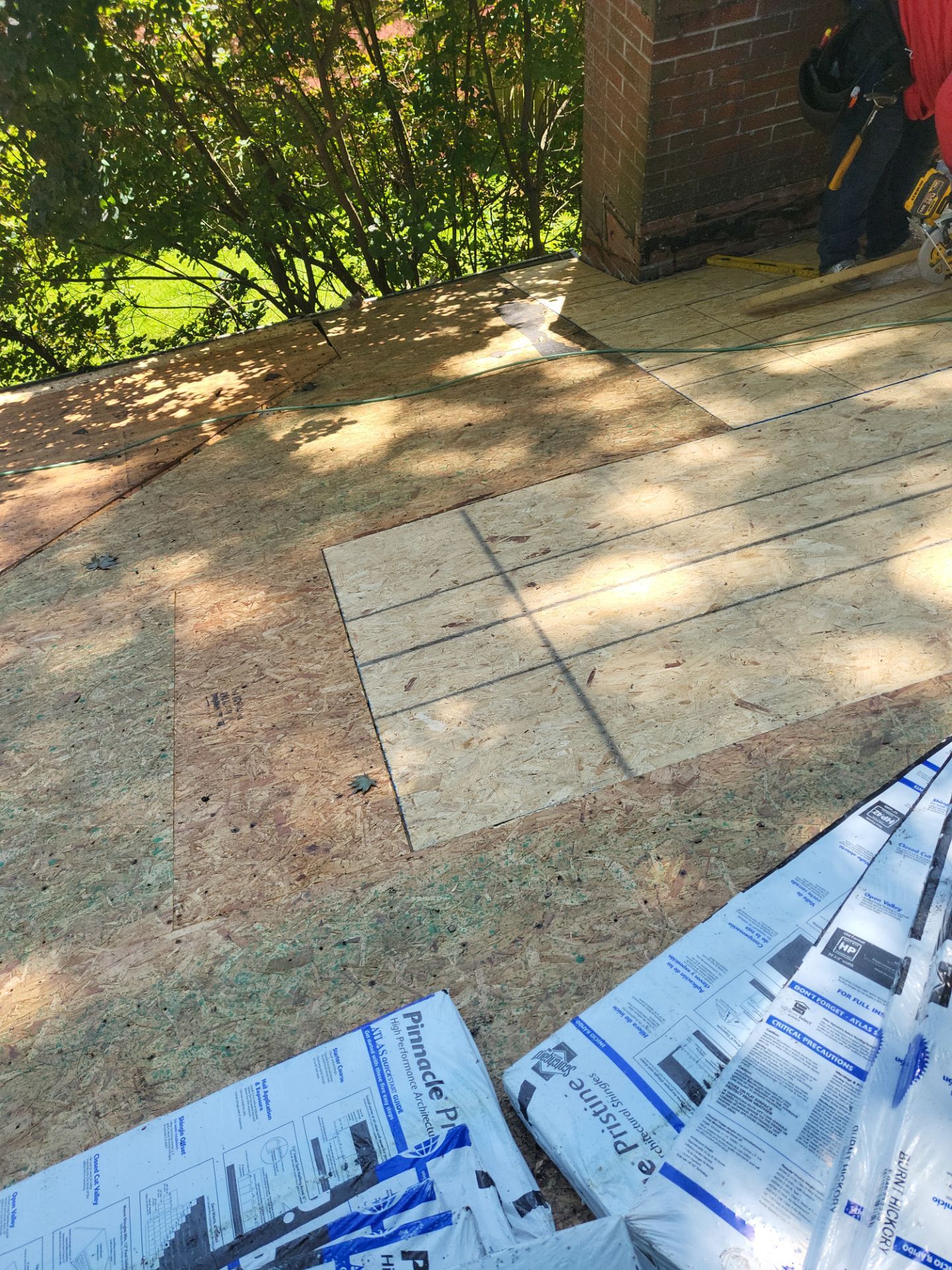 Atlas Pinnacle, Color, Burnt Hickory, Drip Edge, Color, Royal Brown by Eagle Eye Roofing