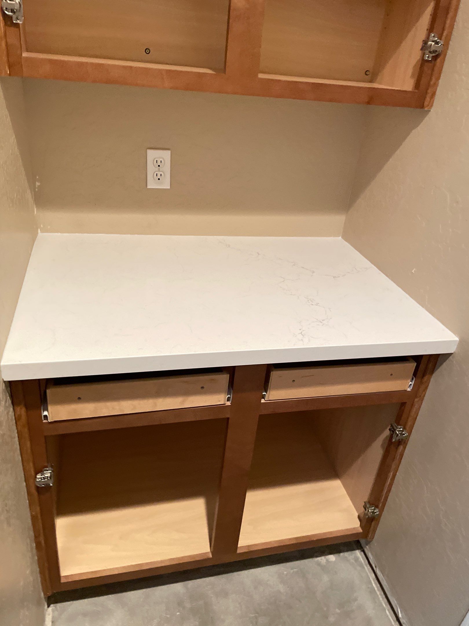 New Shower, Bathroom Floor and Countertops by Footprints Floors of Chandler