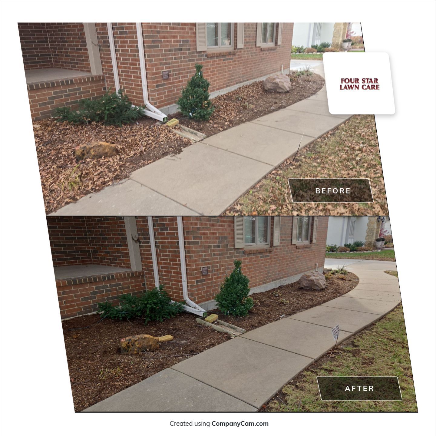 Project in Wichita by Four Star Lawn Care
